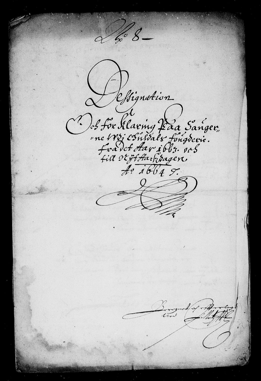 Rentekammeret inntil 1814, Reviderte regnskaper, Stiftamtstueregnskaper, Trondheim stiftamt og Nordland amt, AV/RA-EA-6044/R/Rd/L0005: Trondheim stiftamt, 1663