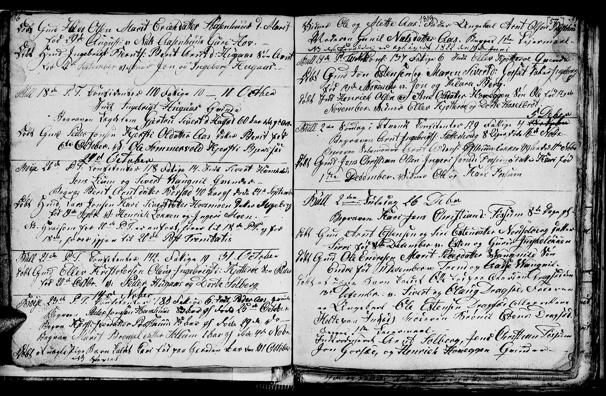 Ministerialprotokoller, klokkerbøker og fødselsregistre - Sør-Trøndelag, SAT/A-1456/689/L1042: Parish register (copy) no. 689C01, 1812-1841, p. 56-57