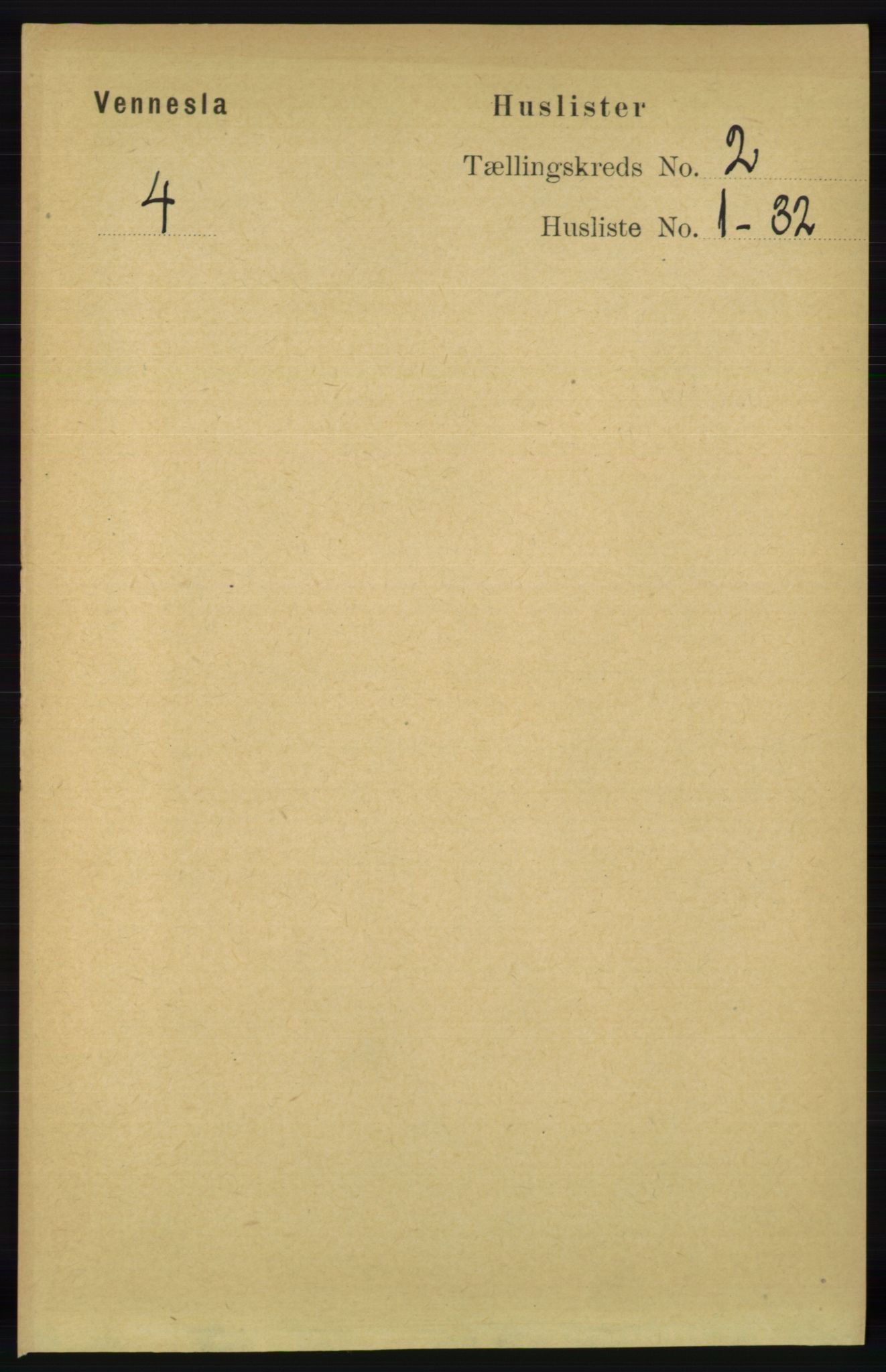 RA, 1891 census for 1014 Vennesla, 1891, p. 367