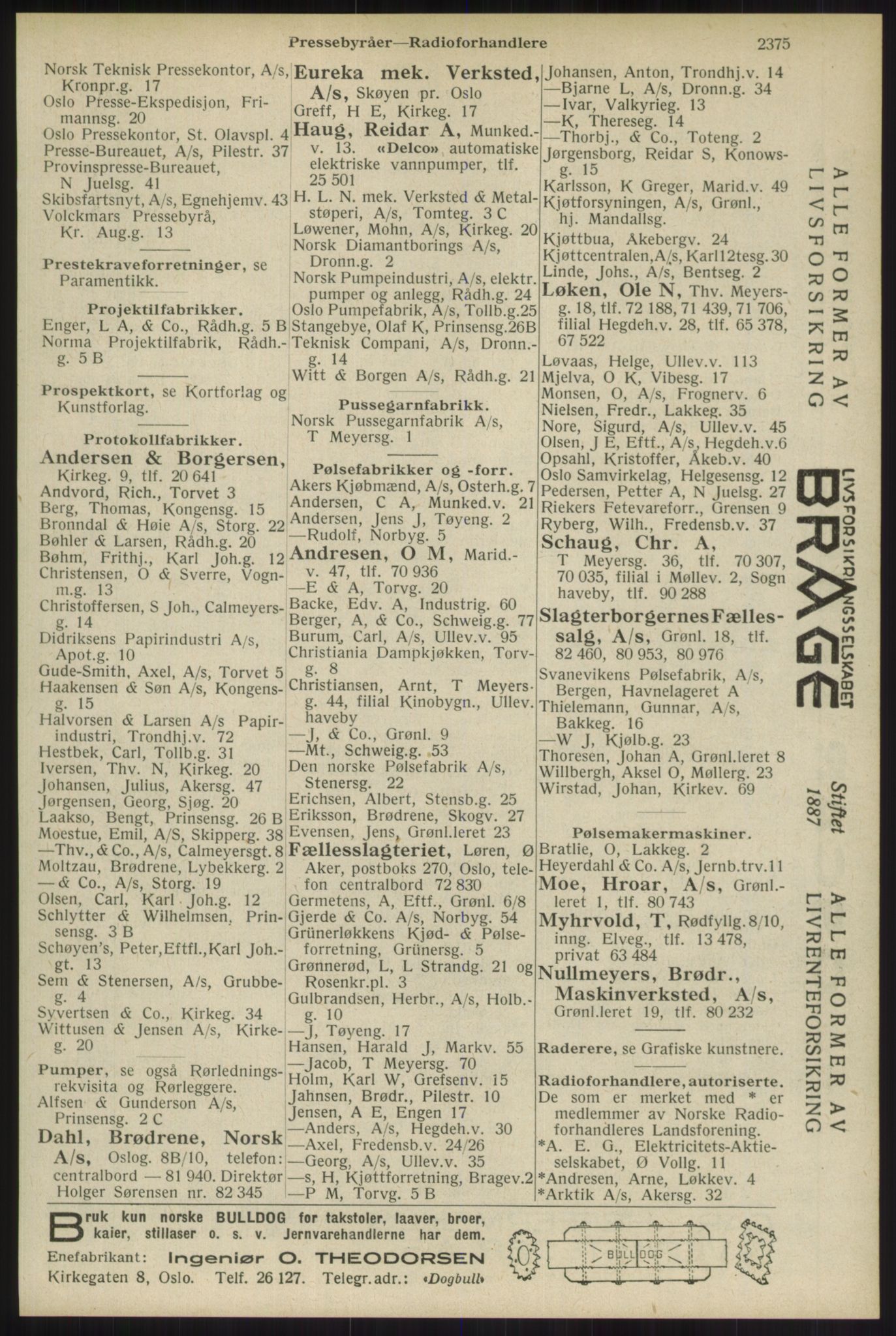 Kristiania/Oslo adressebok, PUBL/-, 1934, p. 2375