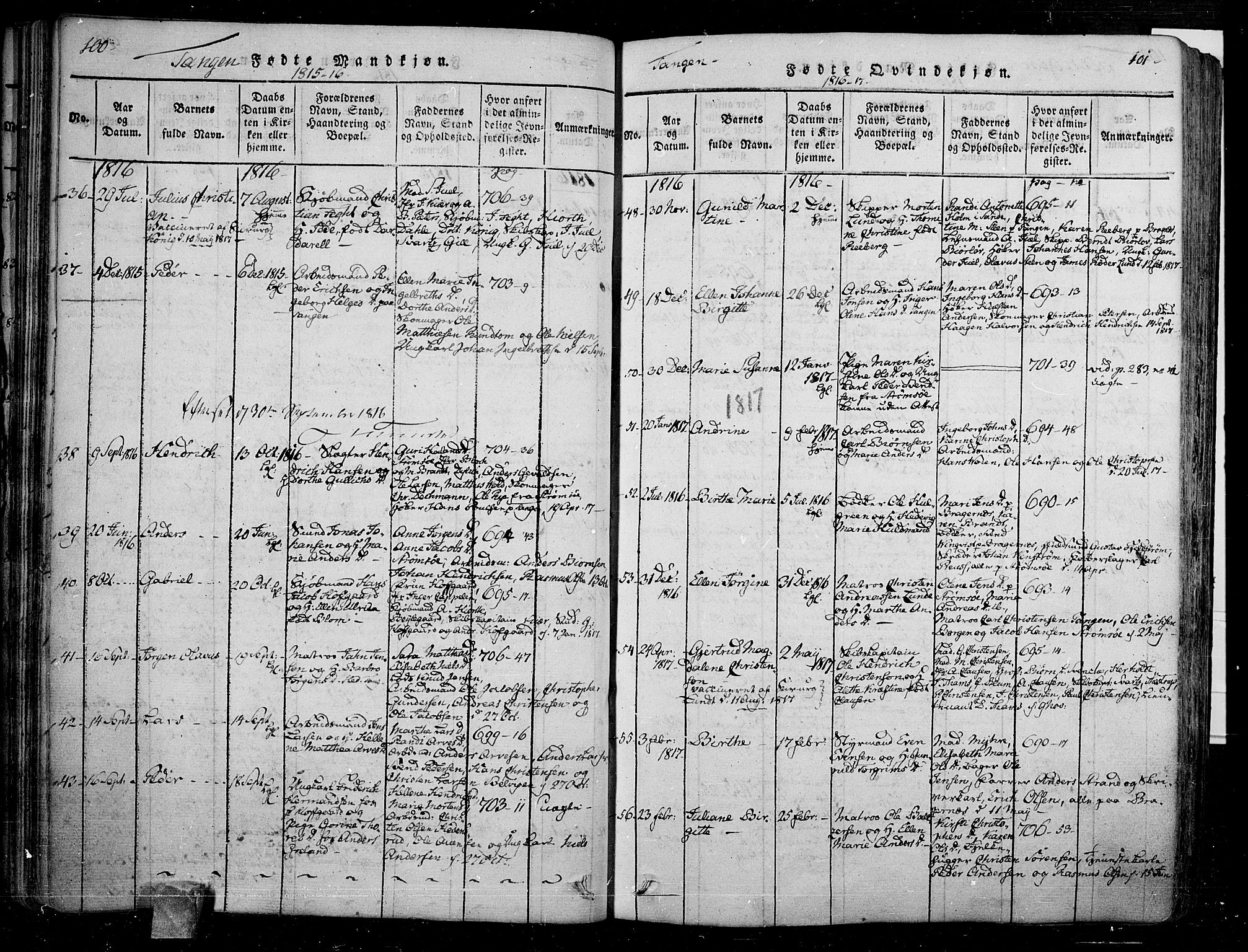 Skoger kirkebøker, AV/SAKO-A-59/F/Fa/L0002: Parish register (official) no. I 2 /2, 1814-1842, p. 100-101