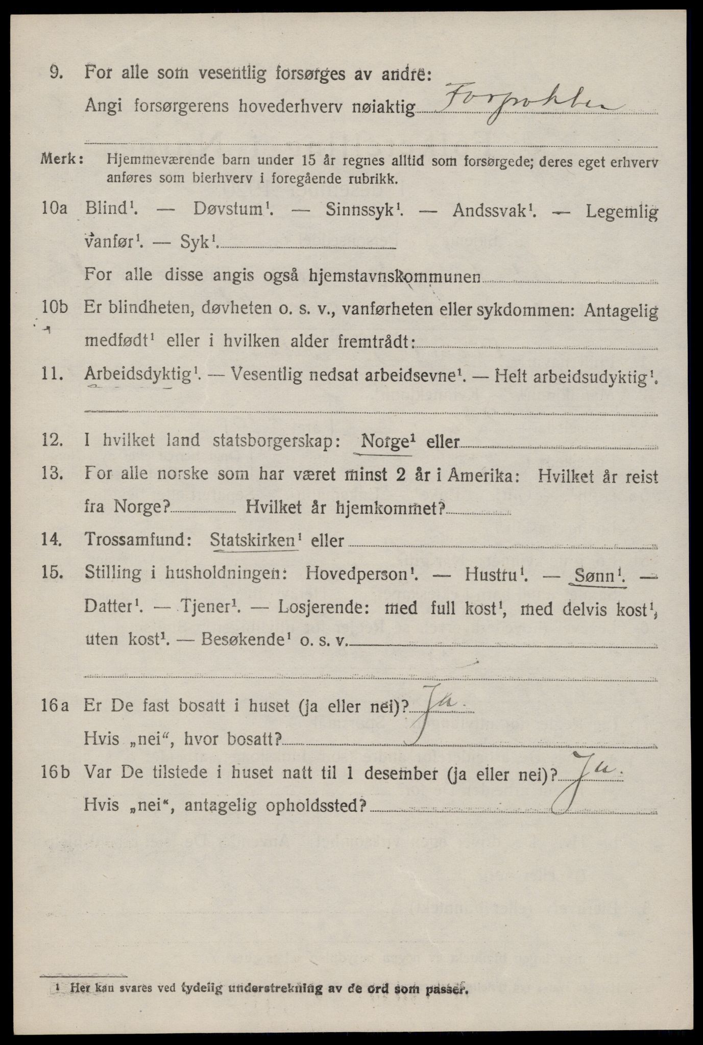 SAKO, 1920 census for Kviteseid, 1920, p. 6208