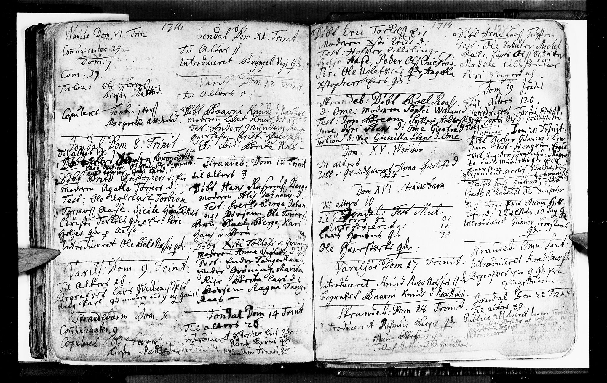 Strandebarm sokneprestembete, AV/SAB-A-78401/H/Haa: Parish register (official) no. A 1, 1670-1726, p. 134
