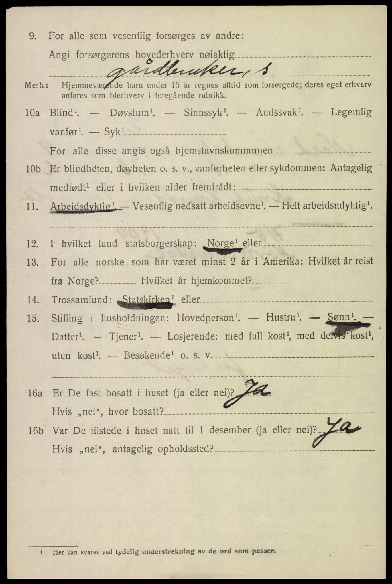 SAH, 1920 census for Nord-Aurdal, 1920, p. 7621