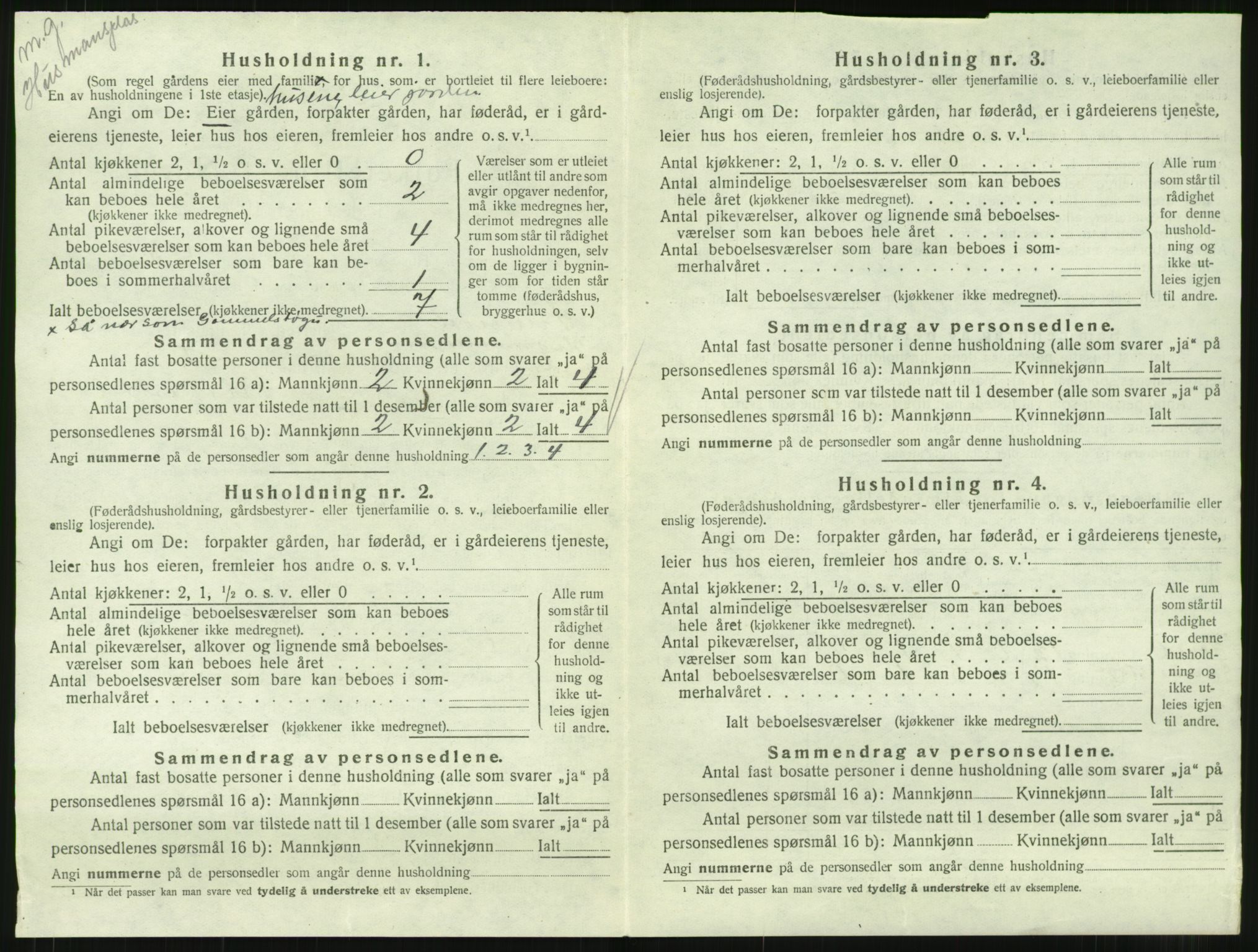 SAT, 1920 census for Sunndal, 1920, p. 725