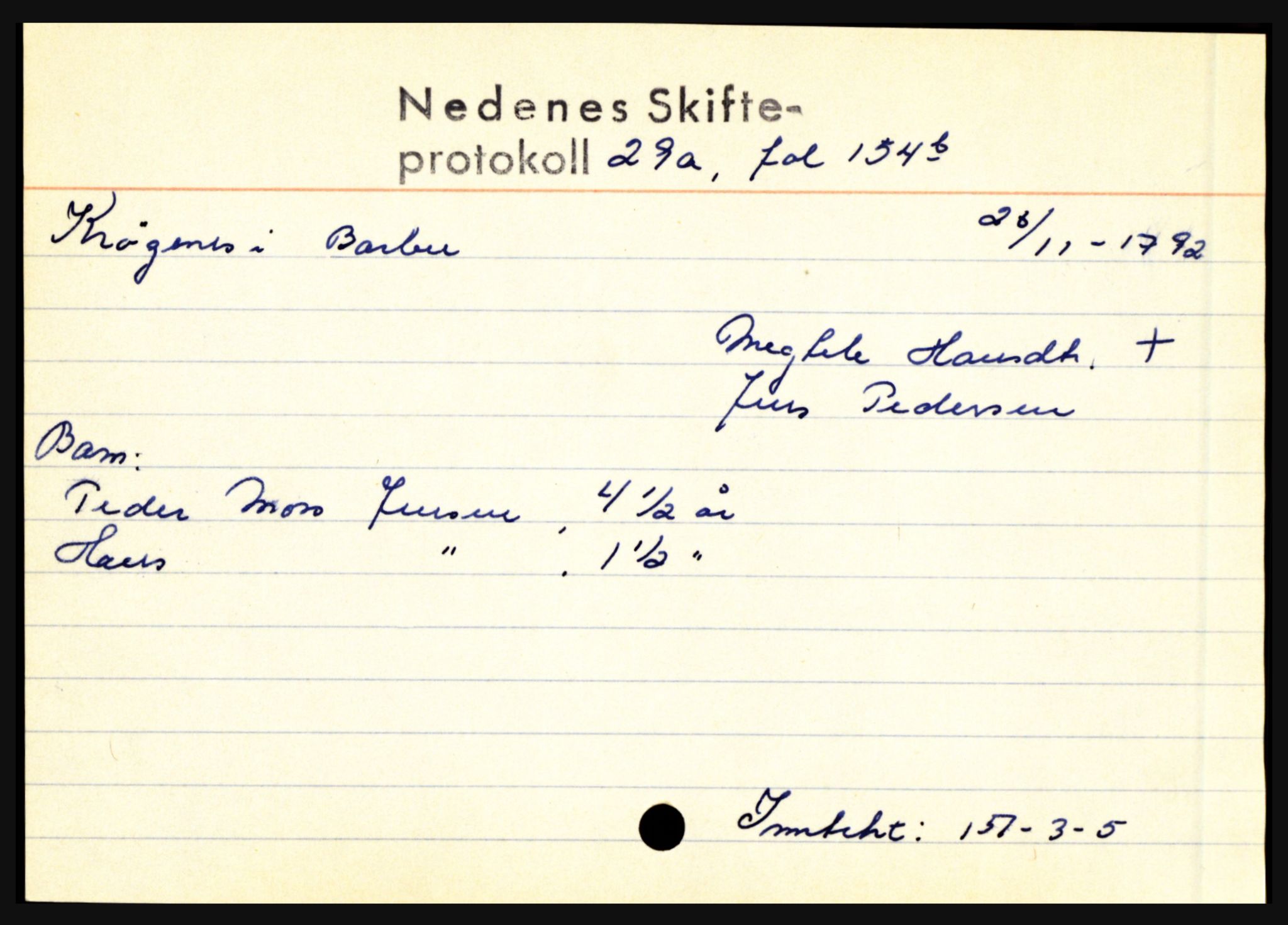 Nedenes sorenskriveri før 1824, AV/SAK-1221-0007/H, p. 16131