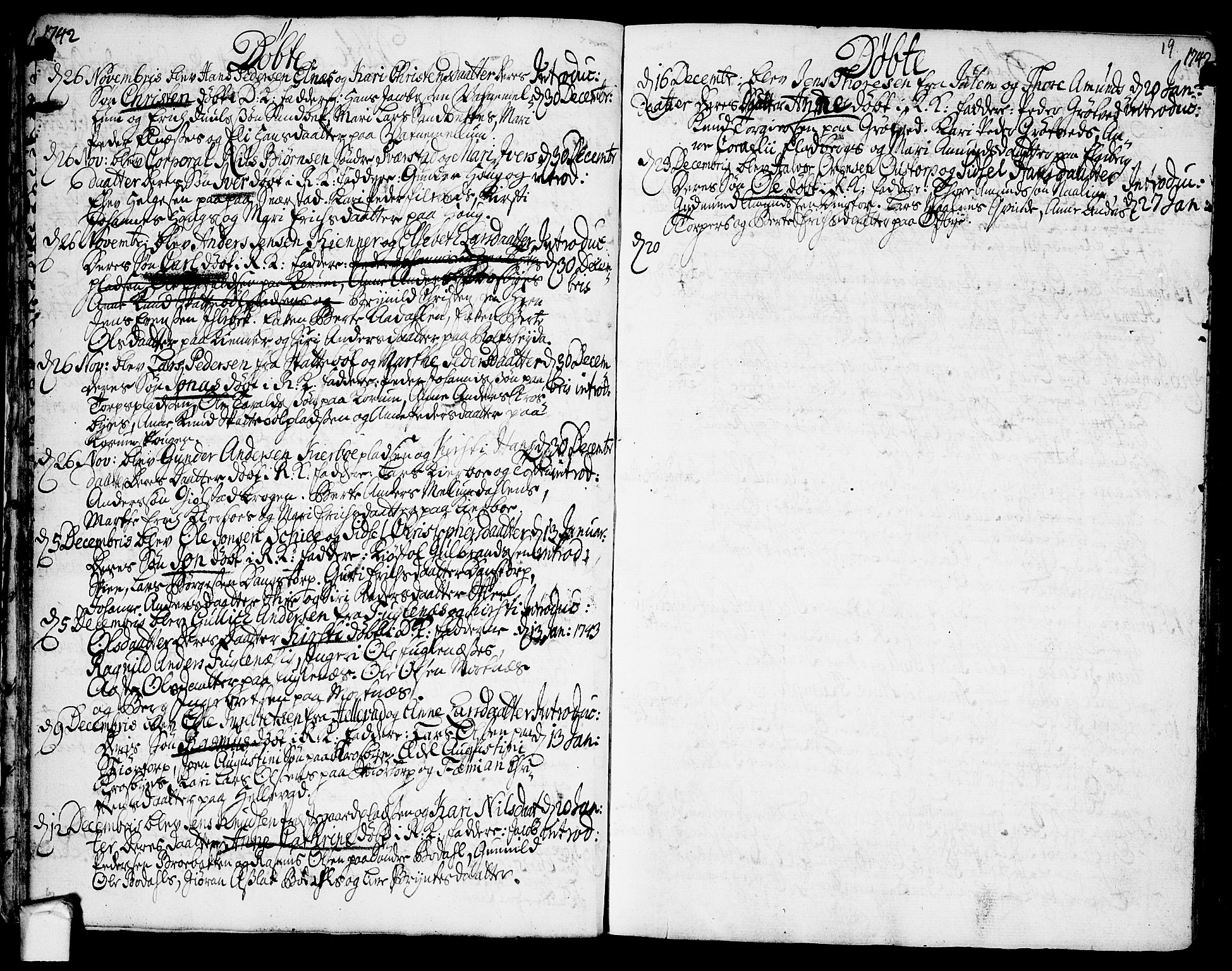 Rakkestad prestekontor Kirkebøker, AV/SAO-A-2008/F/Fa/L0002: Parish register (official) no. I 2, 1741-1751, p. 19