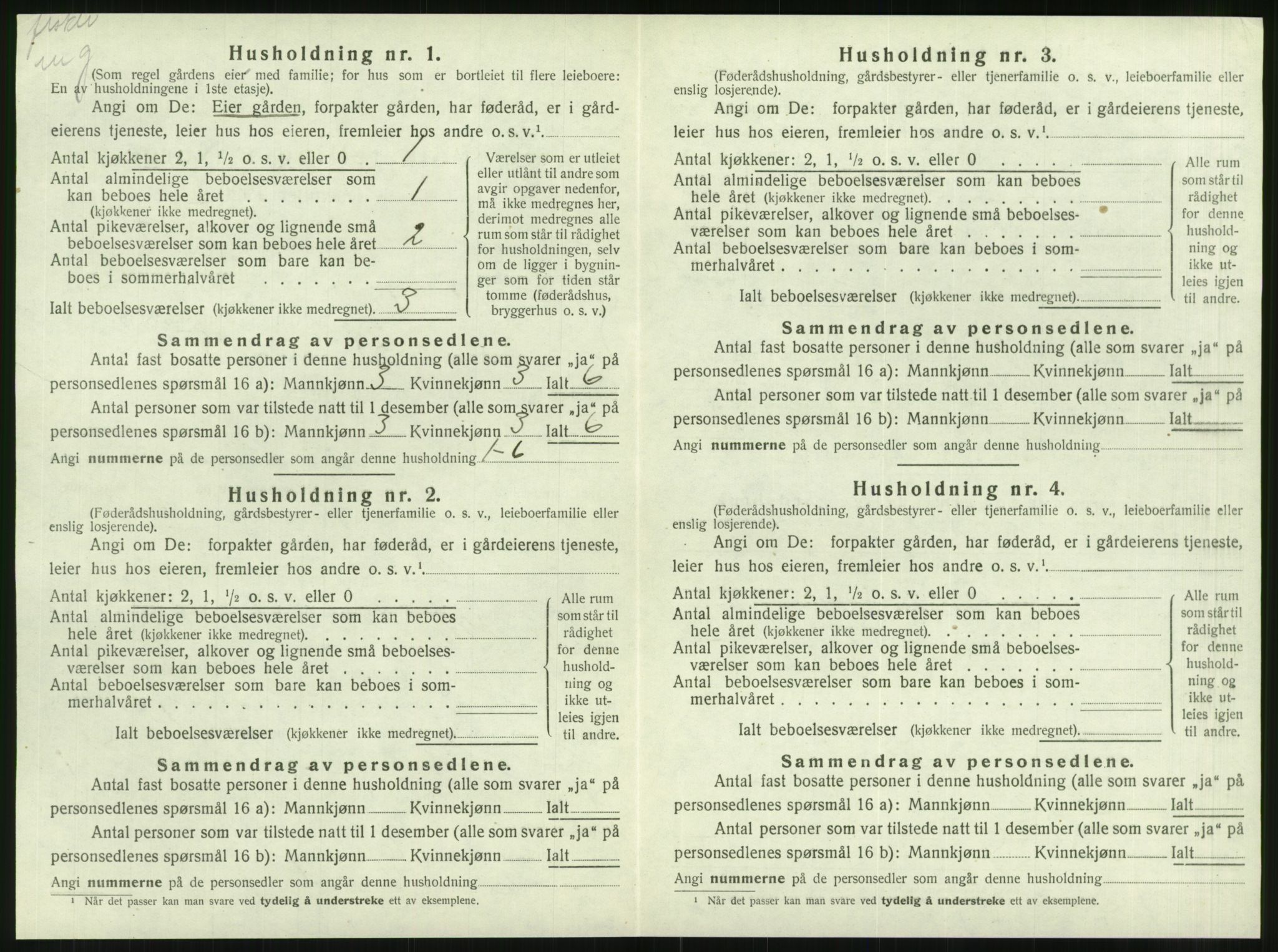 SAT, 1920 census for Brønnøy, 1920, p. 215