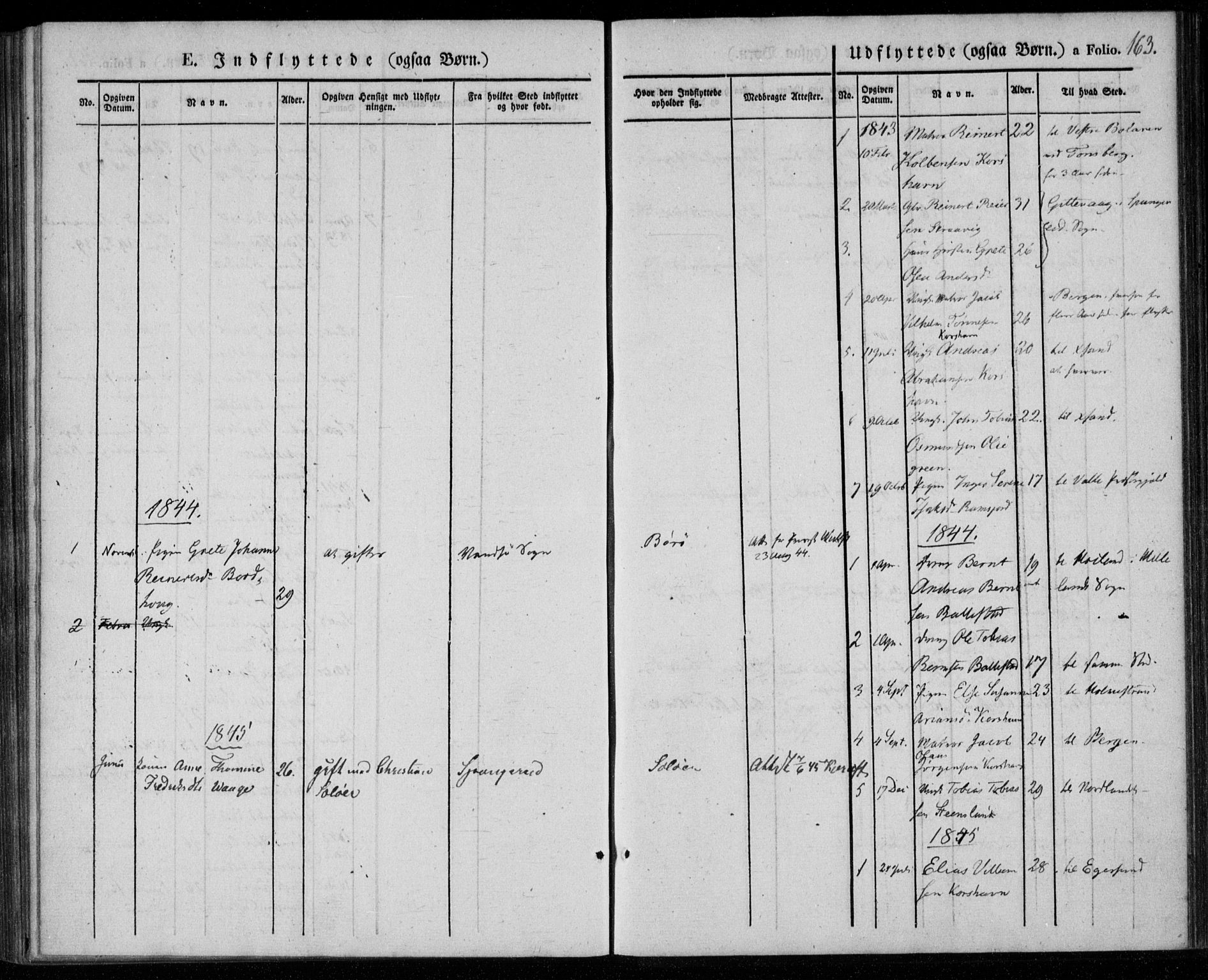 Lyngdal sokneprestkontor, SAK/1111-0029/F/Fa/Faa/L0001: Parish register (official) no. A 1, 1837-1857, p. 163
