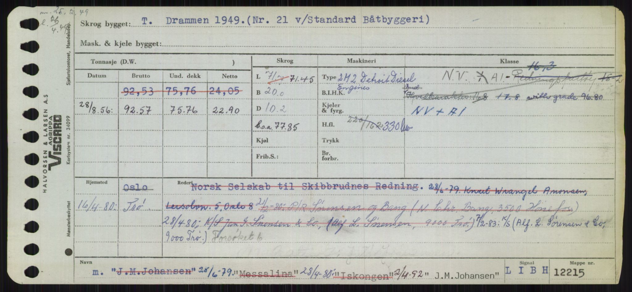 Sjøfartsdirektoratet med forløpere, Skipsmålingen, AV/RA-S-1627/H/Ha/L0003/0001: Fartøy, Hilm-Mar / Fartøy, Hilm-Kol, p. 405