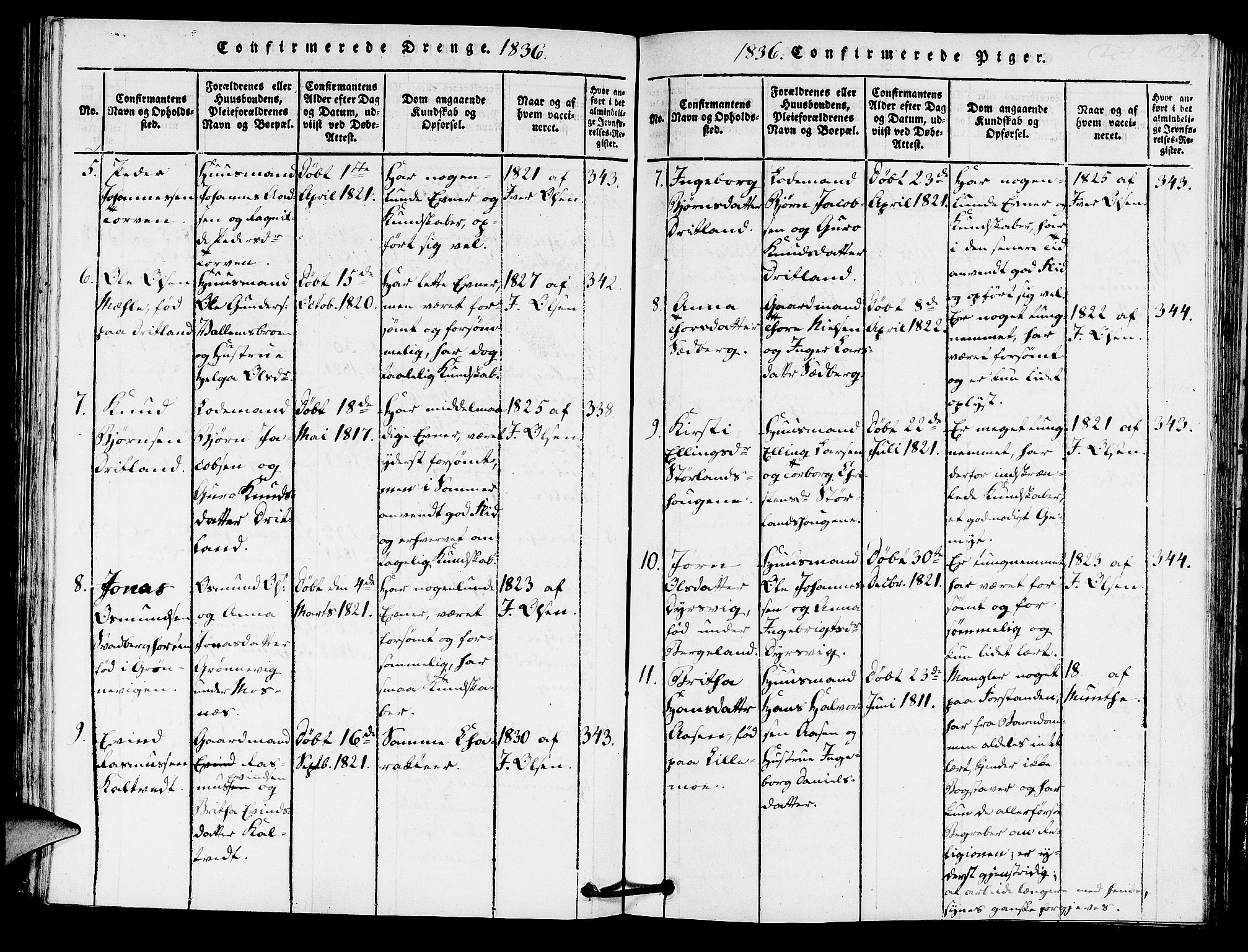 Hjelmeland sokneprestkontor, AV/SAST-A-101843/01/IV/L0005: Parish register (official) no. A 5, 1816-1841, p. 272