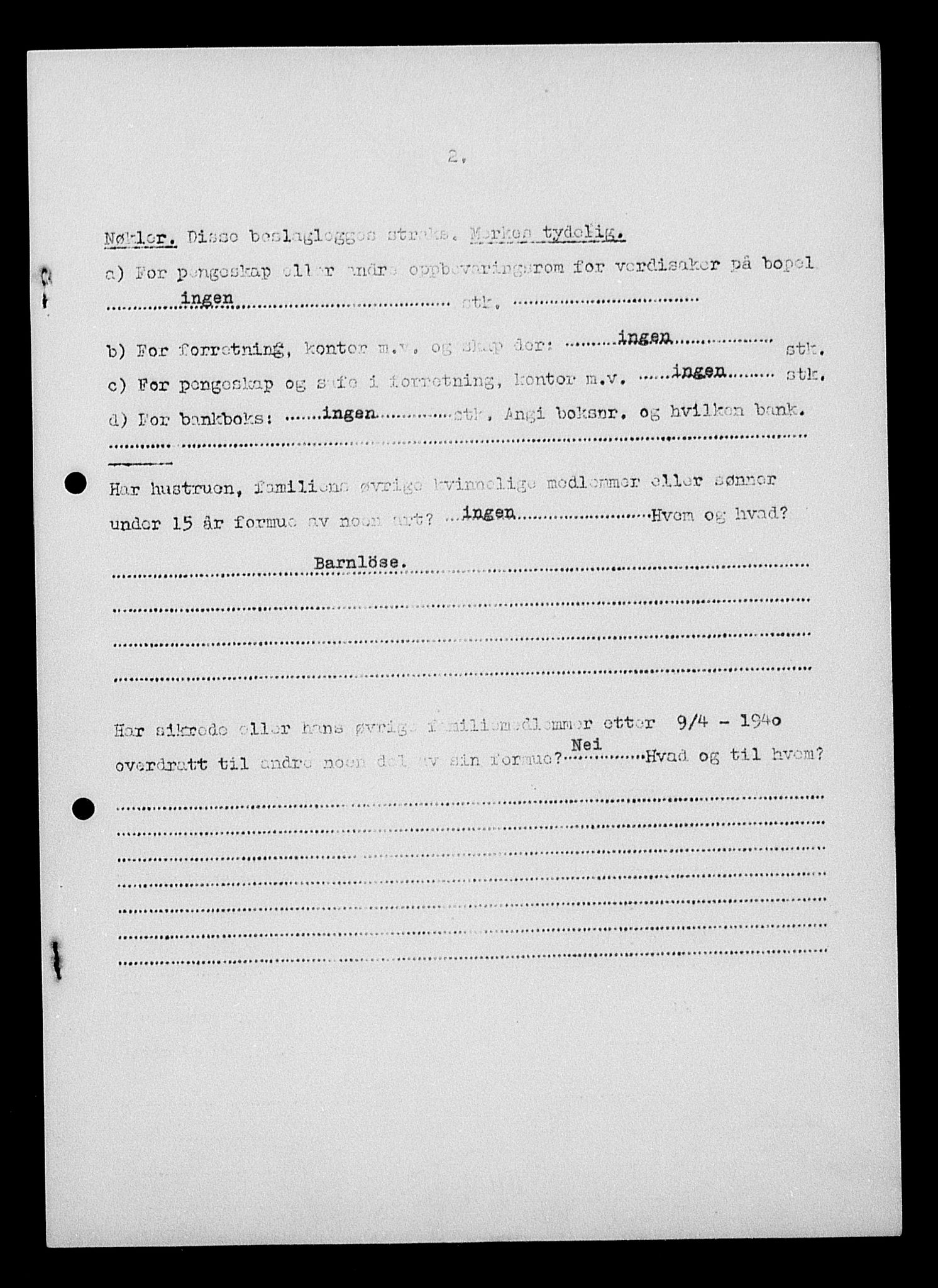 Justisdepartementet, Tilbakeføringskontoret for inndratte formuer, AV/RA-S-1564/H/Hc/Hcd/L0999: --, 1945-1947, p. 13
