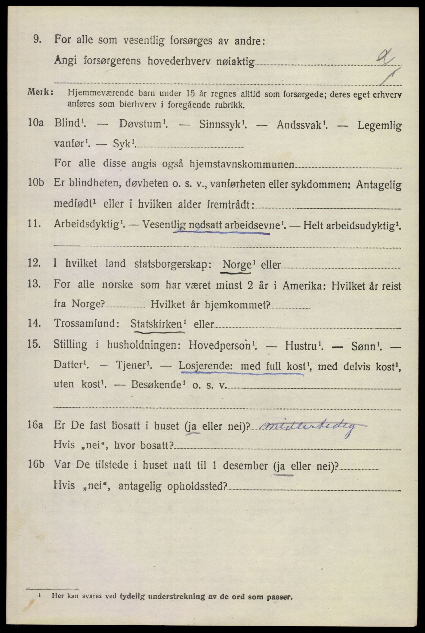 SAKO, 1920 census for Modum, 1920, p. 7000