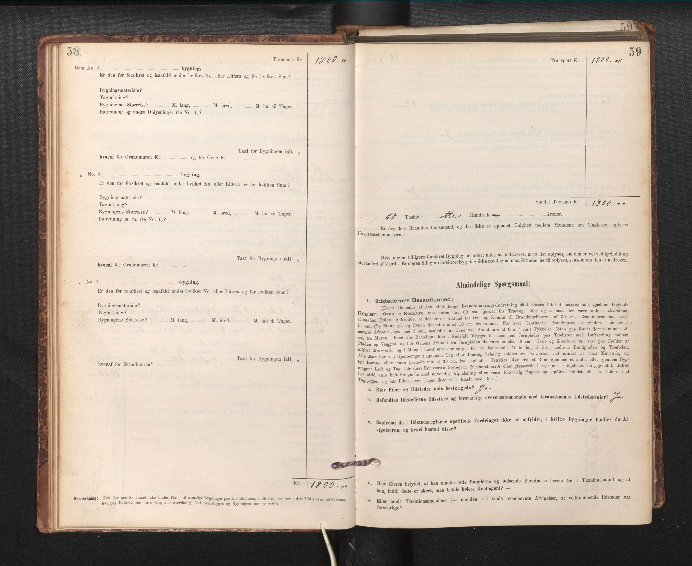 Lensmannen i Årstad, AV/SAB-A-36201/0012/L0011: Branntakstprotokoll,skjematakst, 1895-1901, p. 58-59