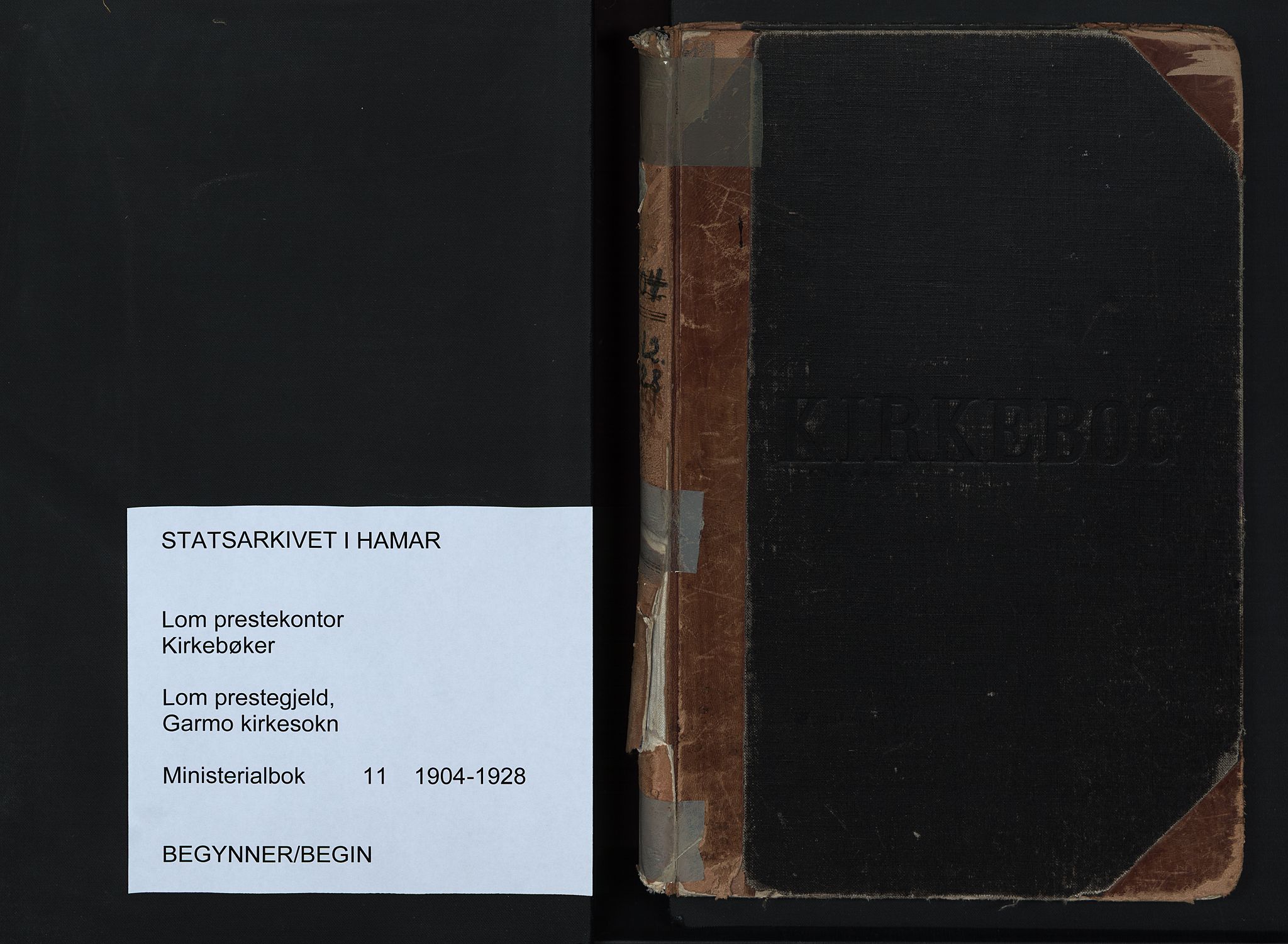Lom prestekontor, SAH/PREST-070/K/L0011: Parish register (official) no. 11, 1904-1928