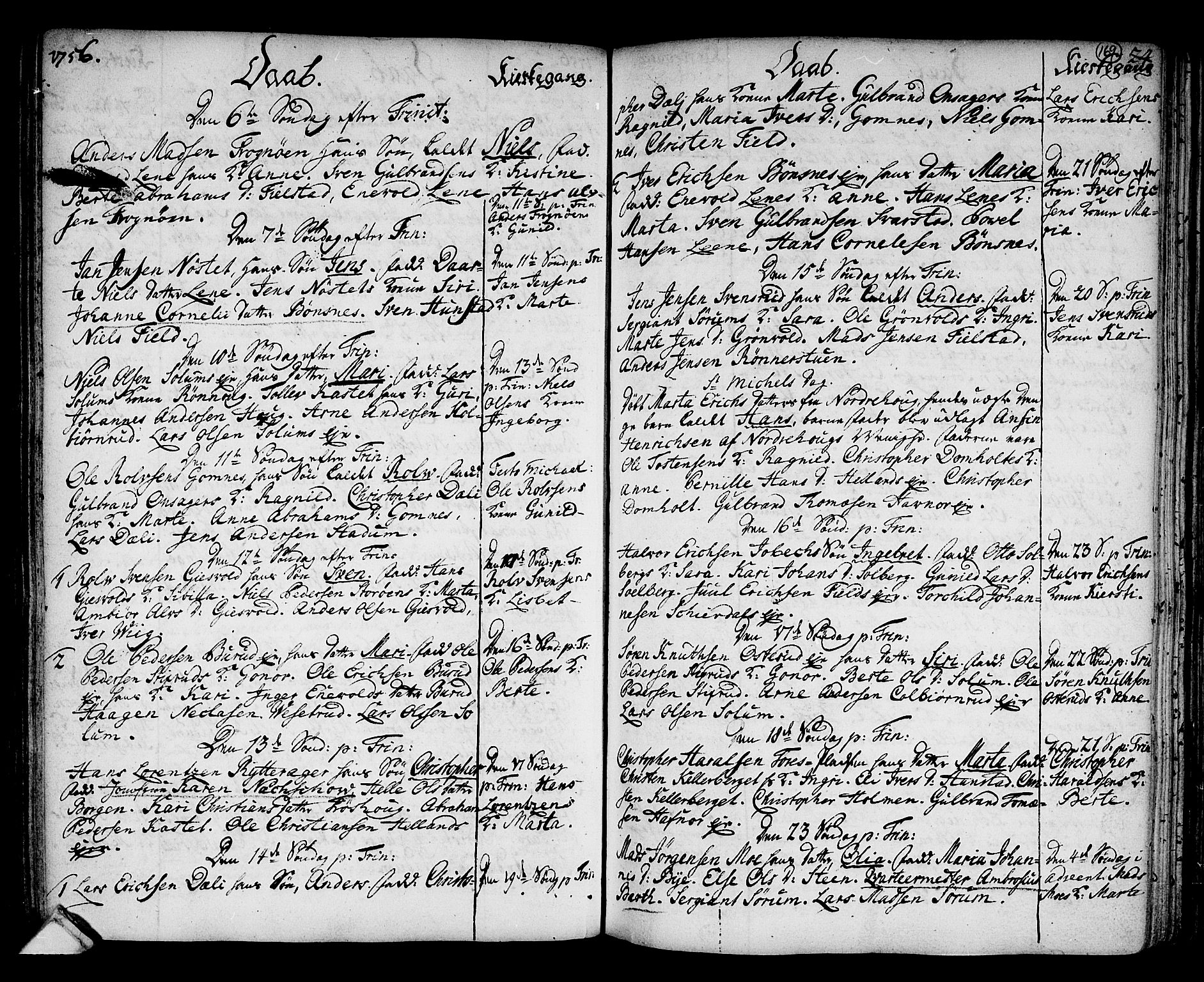 Hole kirkebøker, SAKO/A-228/F/Fa/L0001: Parish register (official) no. I 1, 1716-1765, p. 169