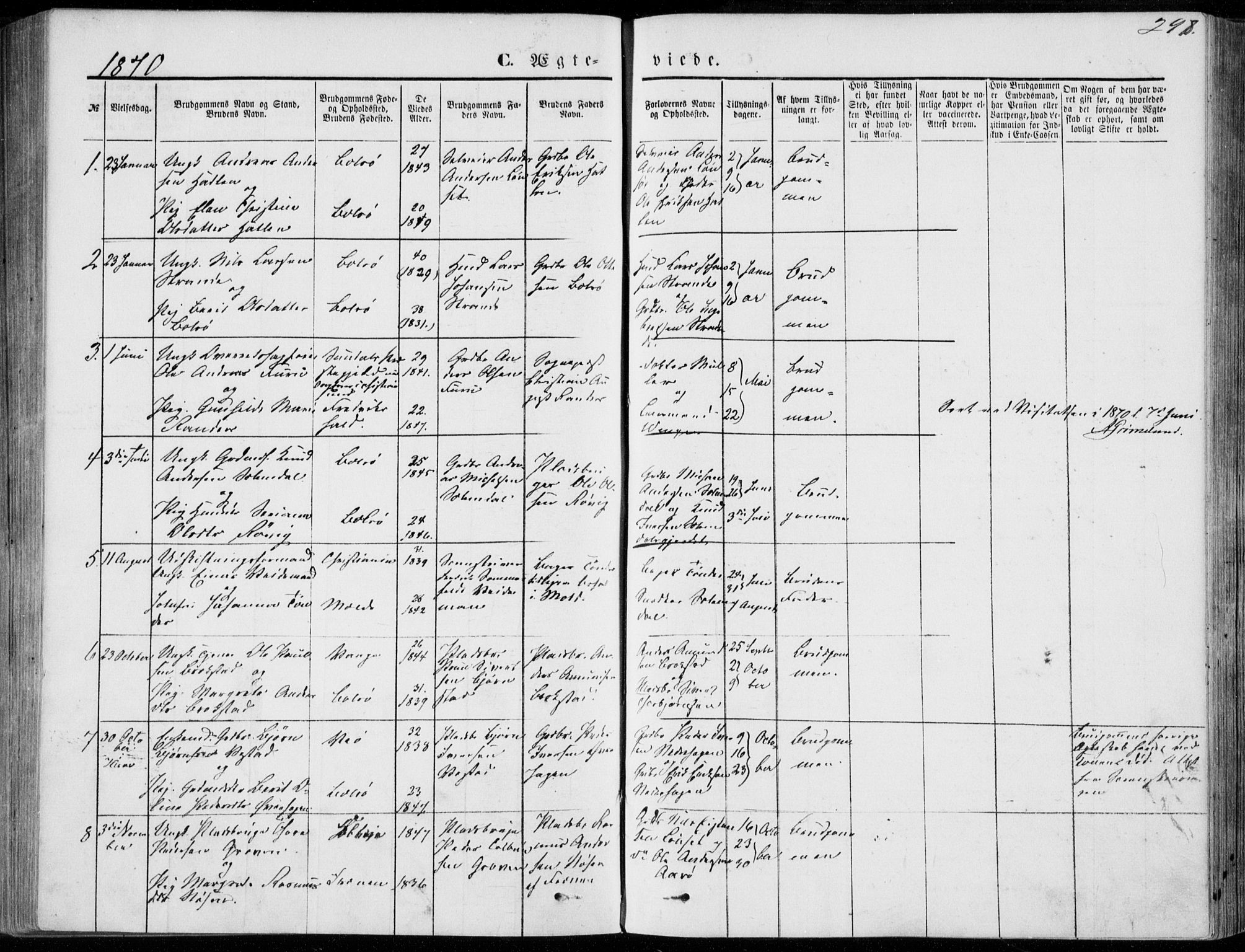 Ministerialprotokoller, klokkerbøker og fødselsregistre - Møre og Romsdal, SAT/A-1454/555/L0655: Parish register (official) no. 555A05, 1869-1886, p. 298