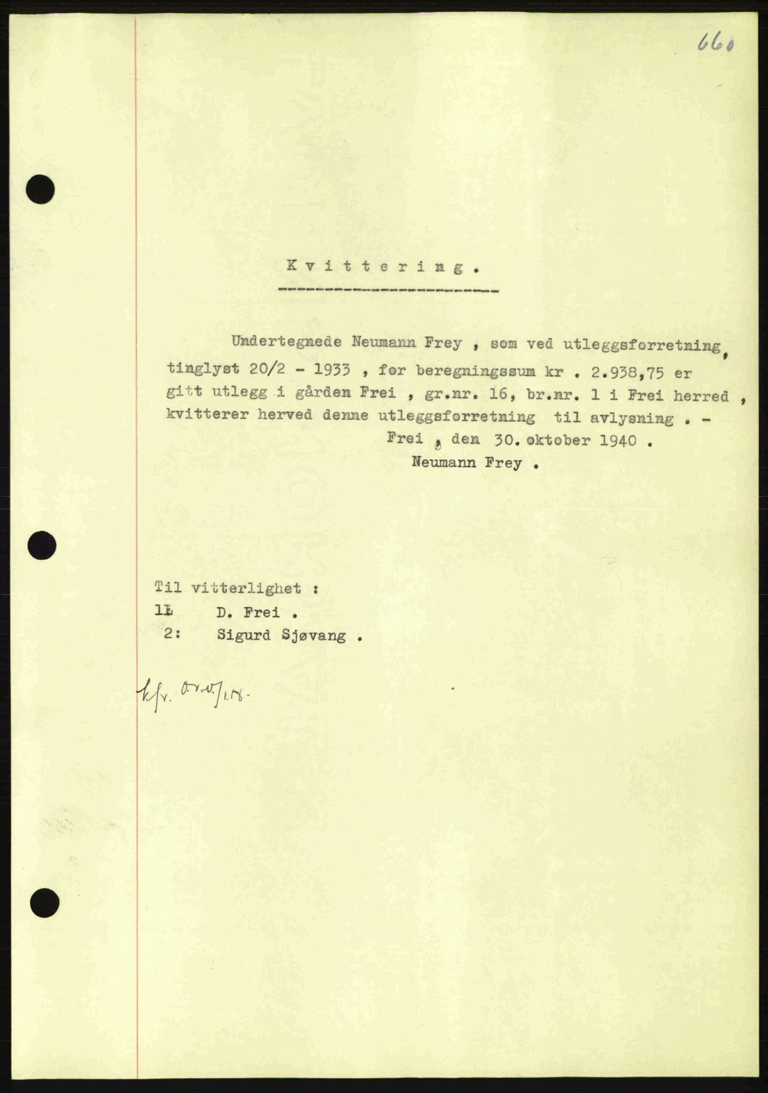 Nordmøre sorenskriveri, AV/SAT-A-4132/1/2/2Ca: Mortgage book no. B87, 1940-1941, Diary no: : 50/1941