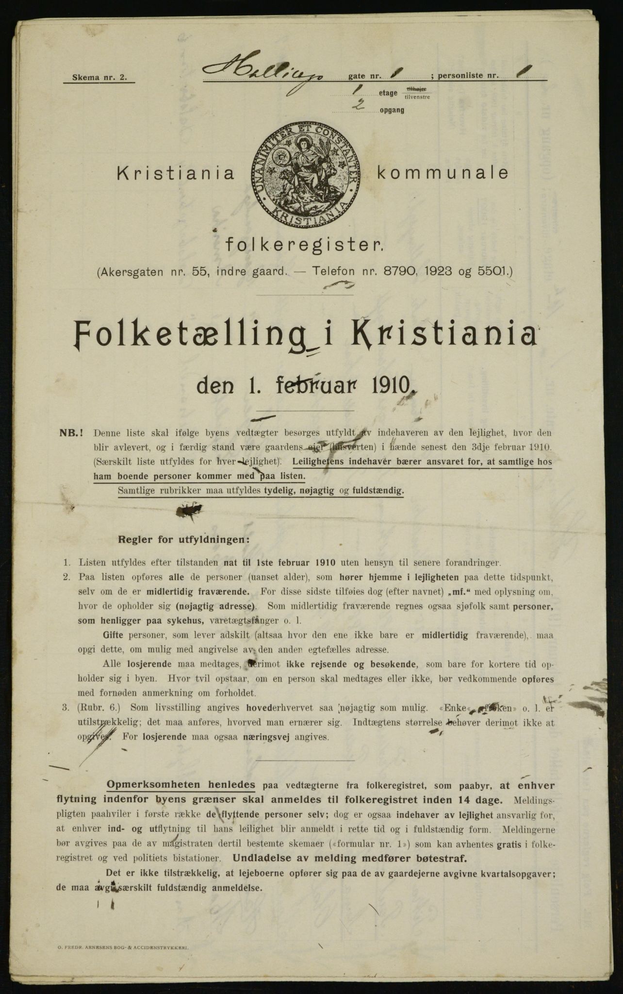 OBA, Municipal Census 1910 for Kristiania, 1910, p. 31963