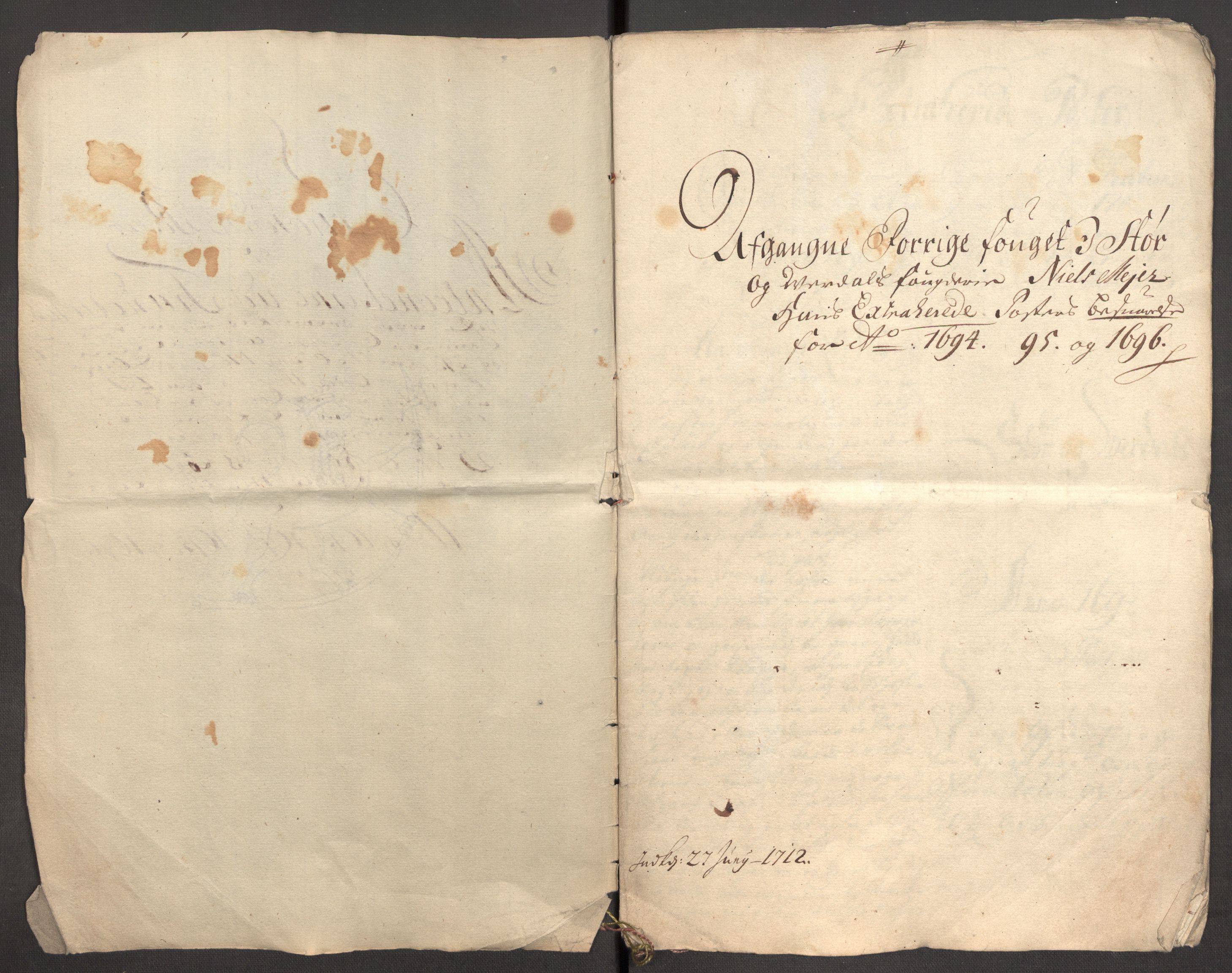 Rentekammeret inntil 1814, Reviderte regnskaper, Fogderegnskap, AV/RA-EA-4092/R62/L4188: Fogderegnskap Stjørdal og Verdal, 1696, p. 229