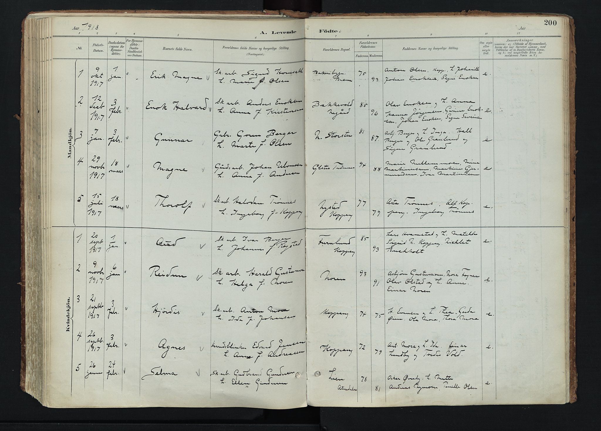 Stor-Elvdal prestekontor, SAH/PREST-052/H/Ha/Haa/L0004: Parish register (official) no. 4, 1890-1922, p. 200