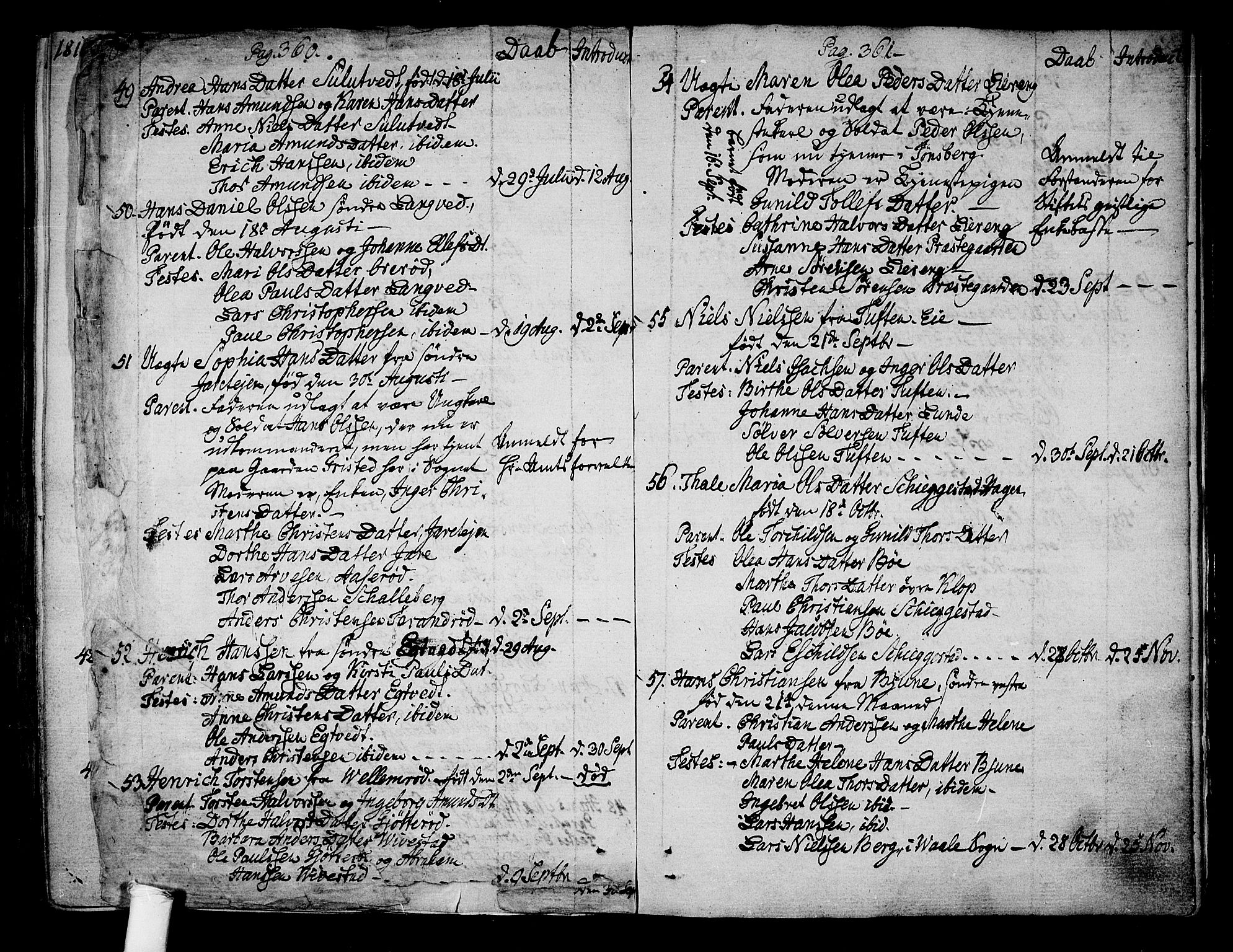 Ramnes kirkebøker, AV/SAKO-A-314/F/Fa/L0003: Parish register (official) no. I 3, 1790-1813, p. 360-361