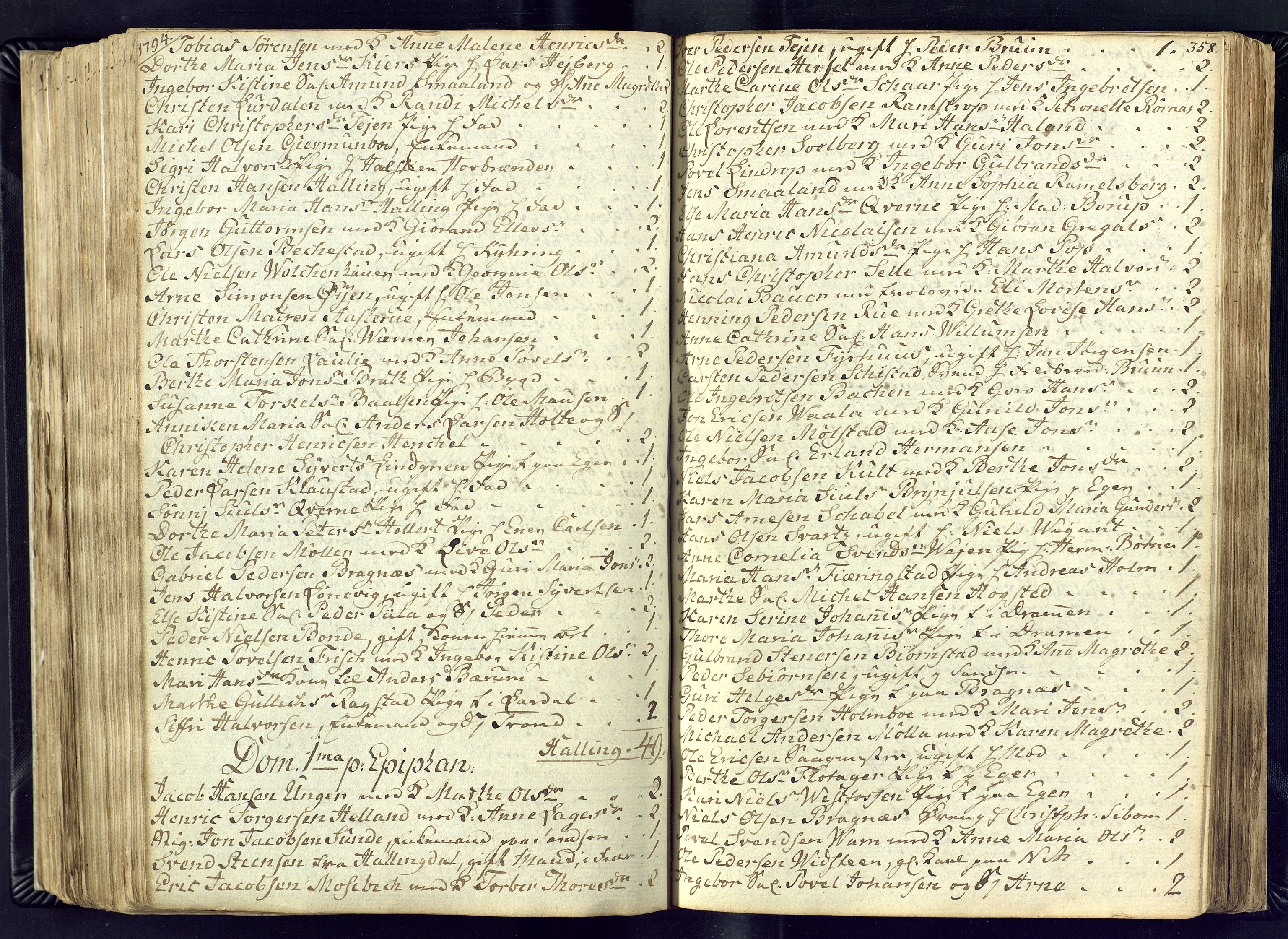 Kongsberg kirkebøker, AV/SAKO-A-22/M/Ma/L0011: Communicants register no. 11, 1788-1795, p. 358