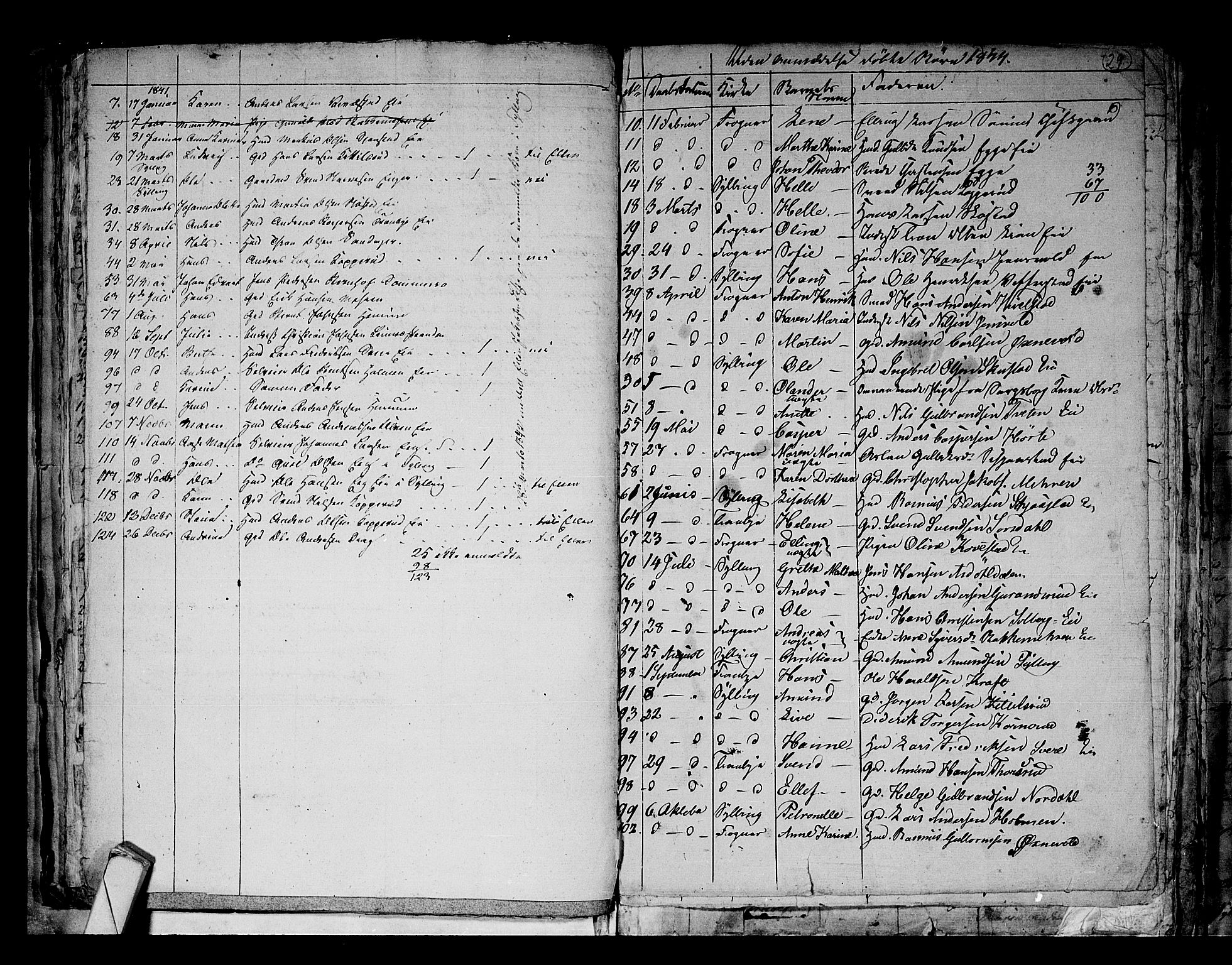 Lier kirkebøker, AV/SAKO-A-230/G/Ga/L0002: Parish register (copy) no. I 2, 1841-1862, p. 29