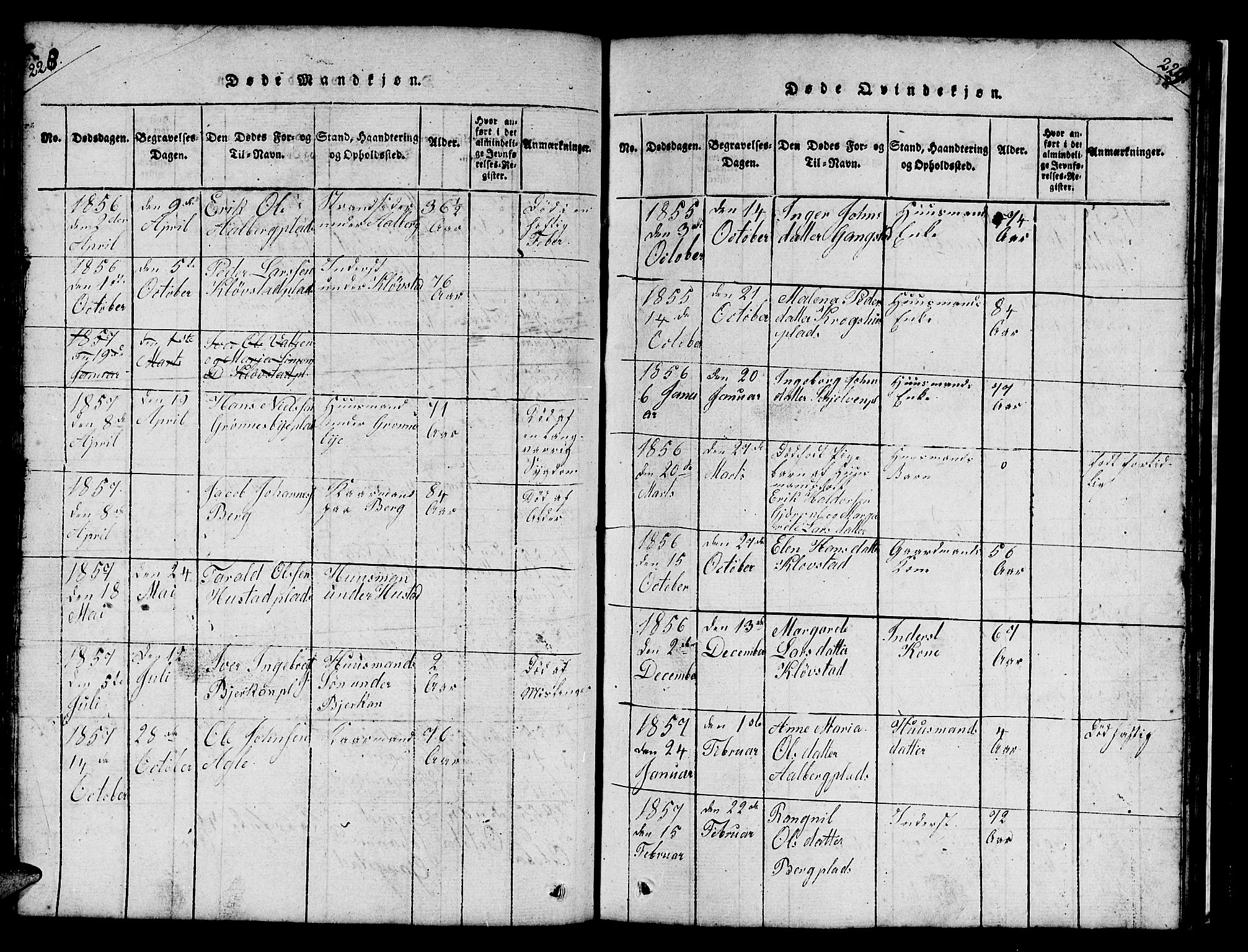 Ministerialprotokoller, klokkerbøker og fødselsregistre - Nord-Trøndelag, AV/SAT-A-1458/732/L0317: Parish register (copy) no. 732C01, 1816-1881, p. 228-229