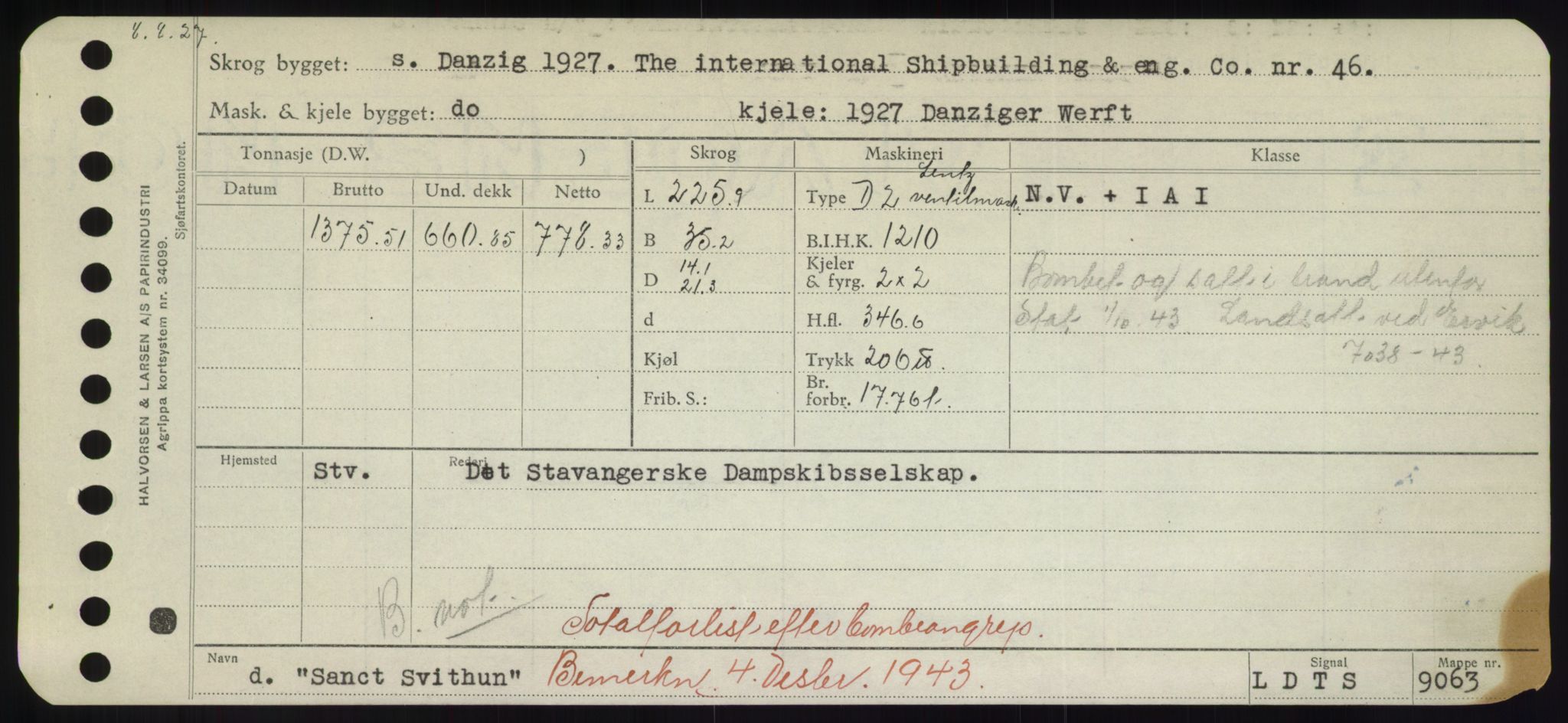 Sjøfartsdirektoratet med forløpere, Skipsmålingen, RA/S-1627/H/Hd/L0032: Fartøy, San-Seve, p. 23