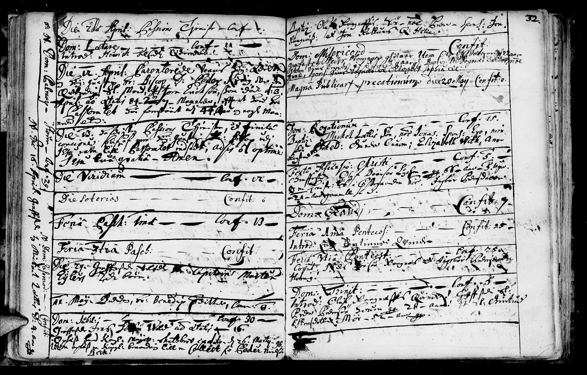 Ministerialprotokoller, klokkerbøker og fødselsregistre - Sør-Trøndelag, SAT/A-1456/687/L0990: Parish register (official) no. 687A01, 1690-1746, p. 32