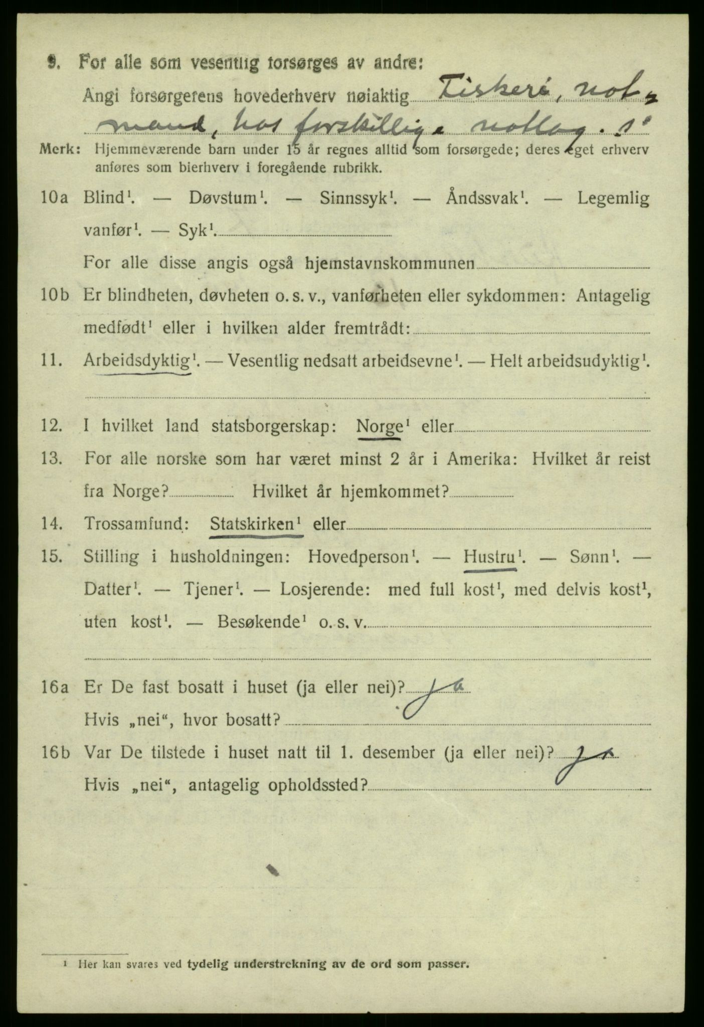 SAB, 1920 census for Austrheim, 1920, p. 1767