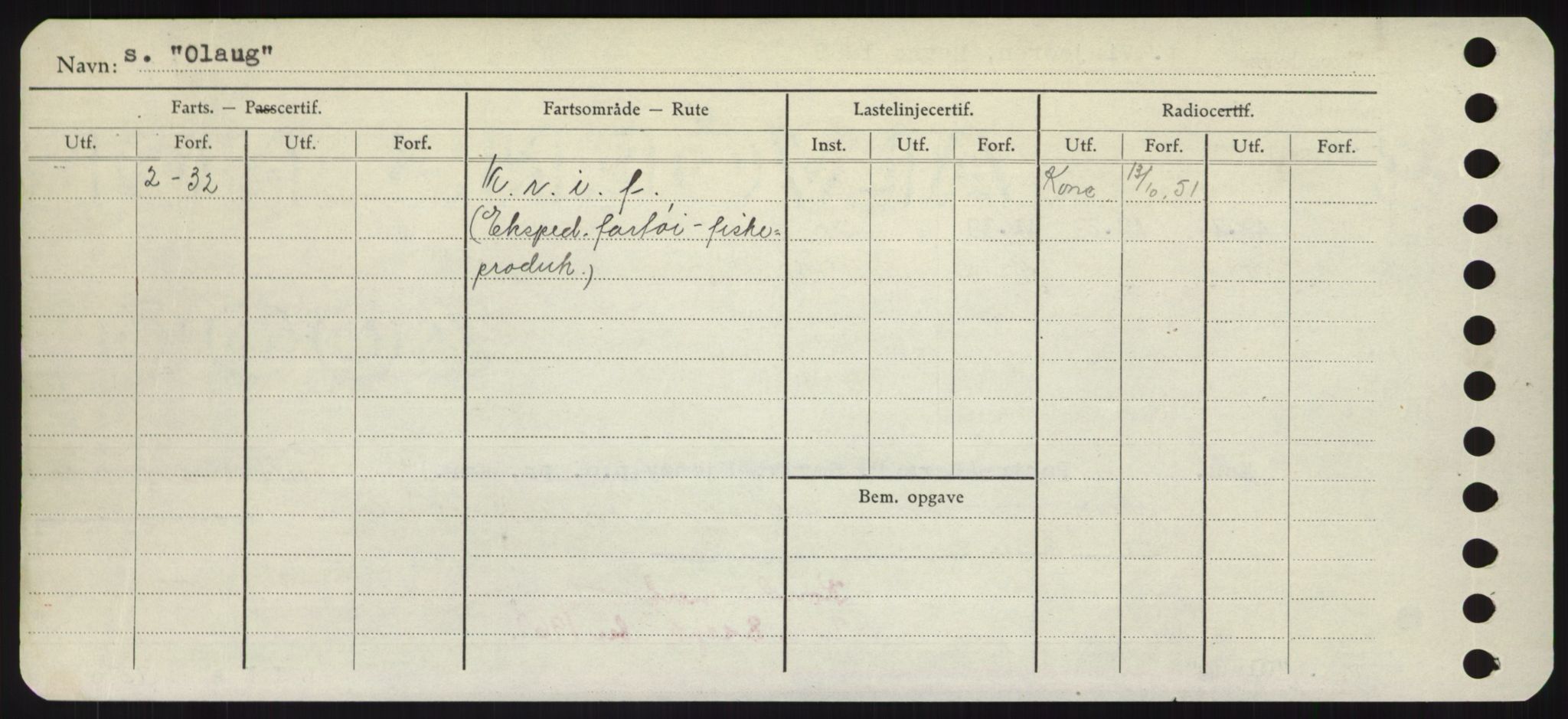 Sjøfartsdirektoratet med forløpere, Skipsmålingen, RA/S-1627/H/Hd/L0028: Fartøy, O, p. 182