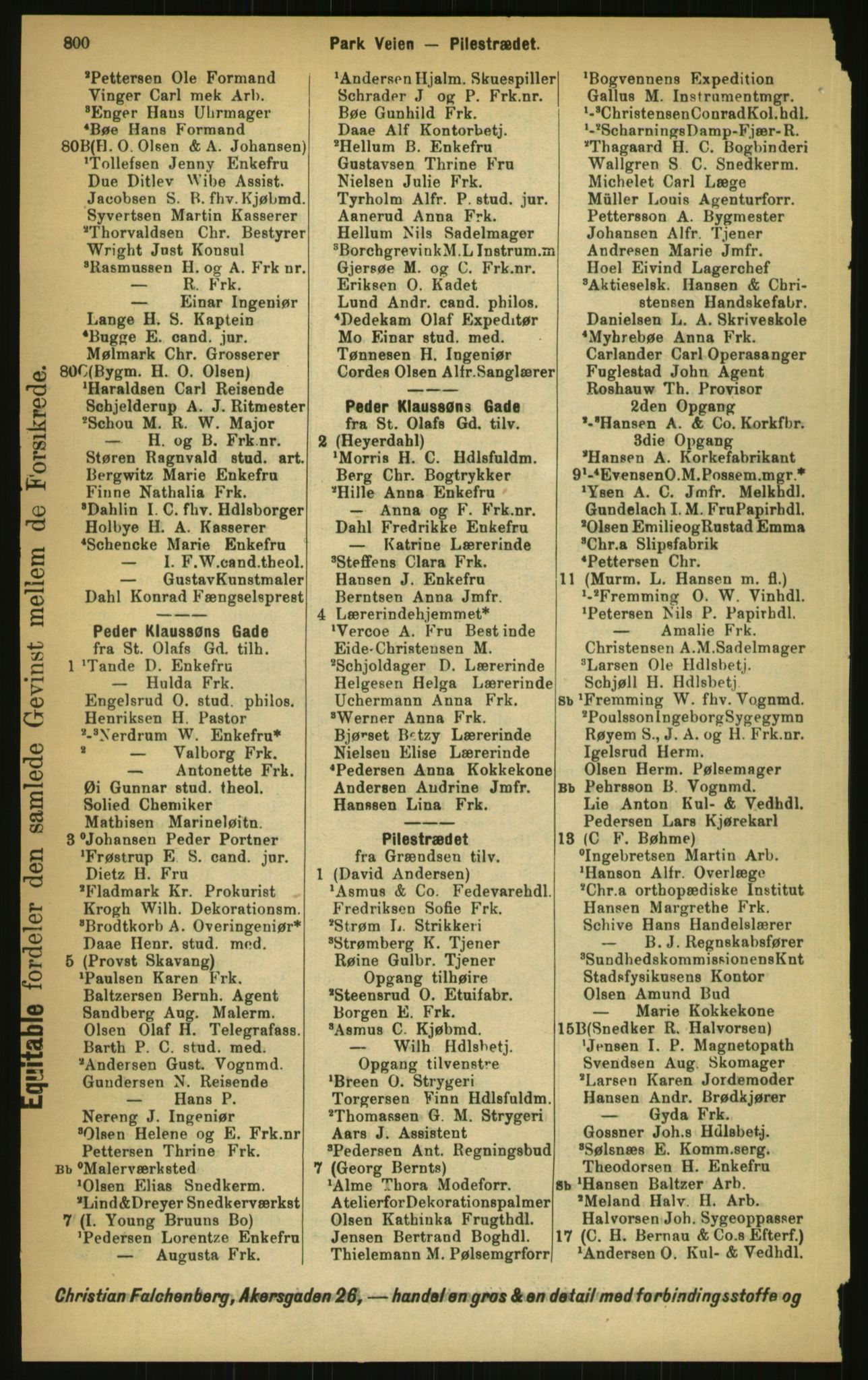 Kristiania/Oslo adressebok, PUBL/-, 1897, p. 800