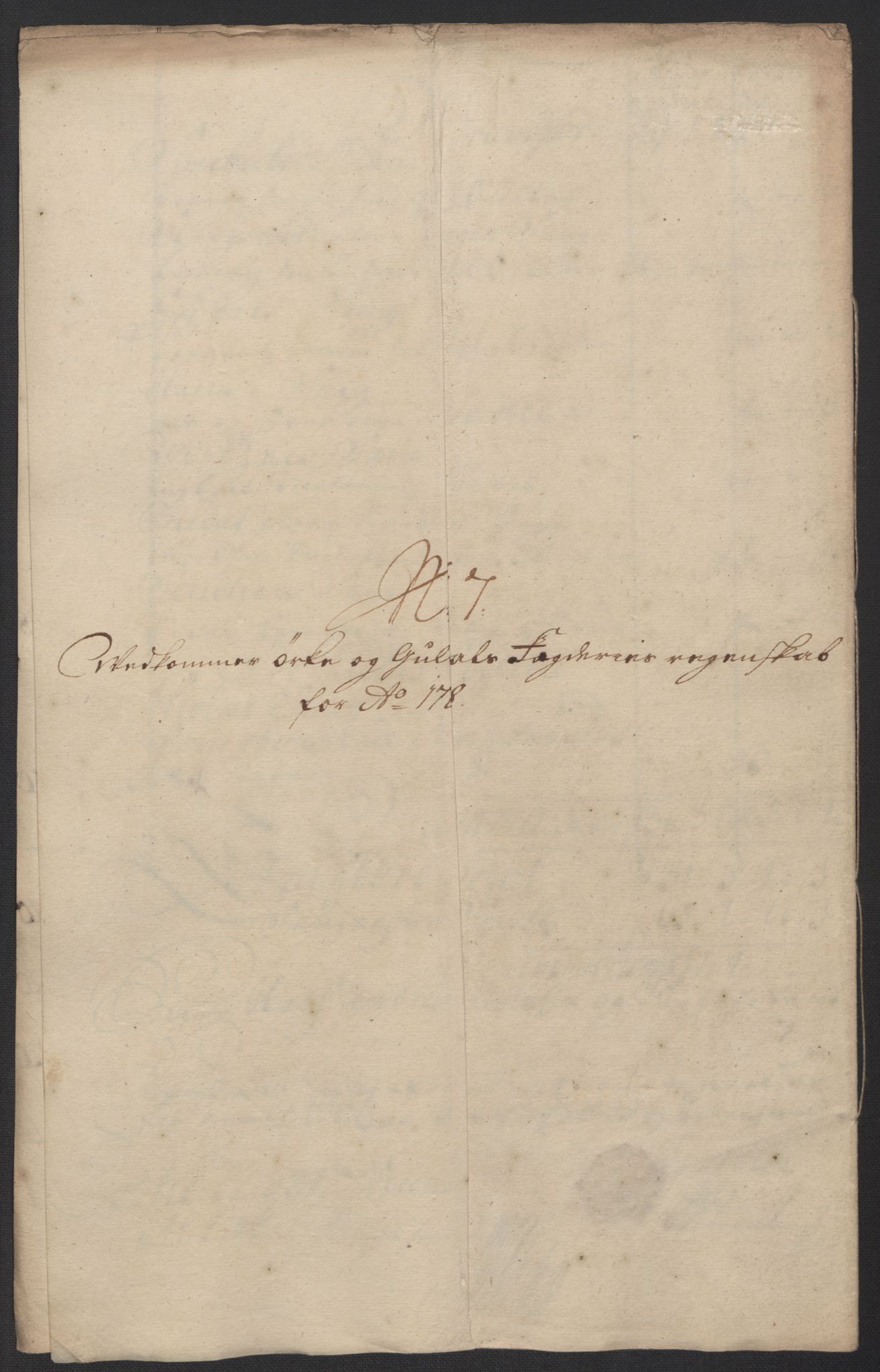 Rentekammeret inntil 1814, Reviderte regnskaper, Fogderegnskap, RA/EA-4092/R60/L3958: Fogderegnskap Orkdal og Gauldal, 1708, p. 204