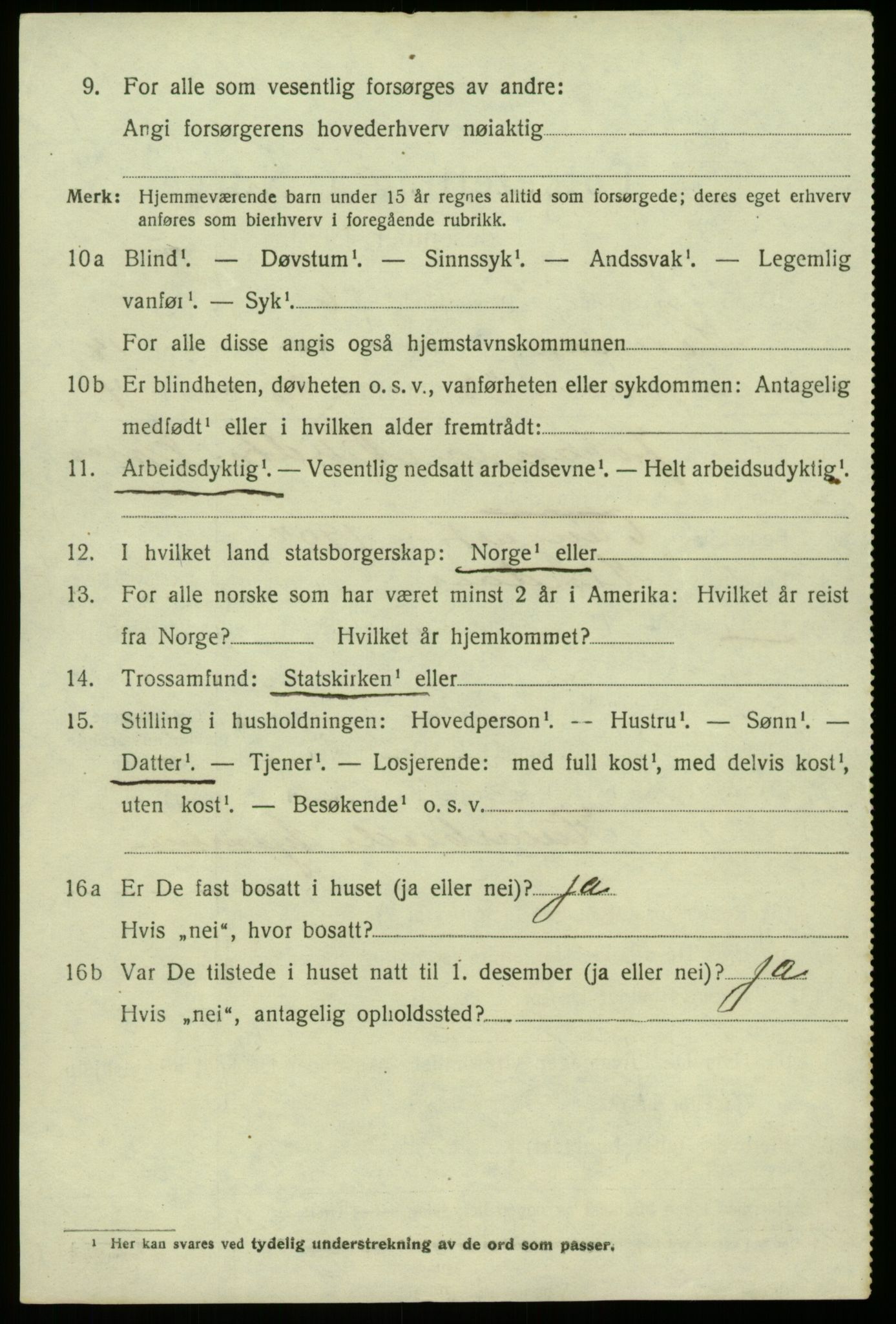 SAB, 1920 census for Lindås, 1920, p. 7534