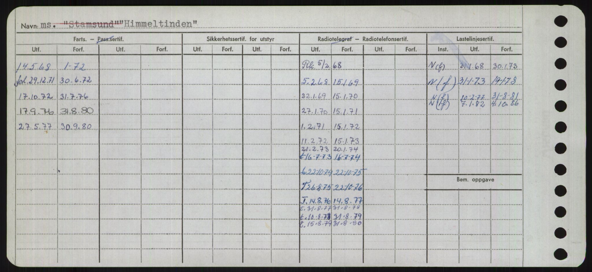 Sjøfartsdirektoratet med forløpere, Skipsmålingen, RA/S-1627/H/Ha/L0003/0001: Fartøy, Hilm-Mar / Fartøy, Hilm-Kol, p. 12