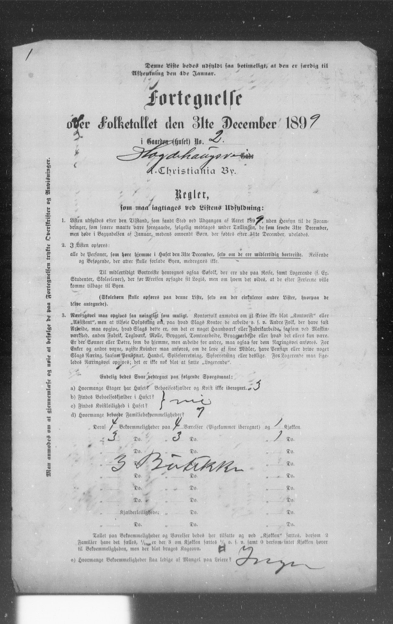 OBA, Municipal Census 1899 for Kristiania, 1899, p. 4811