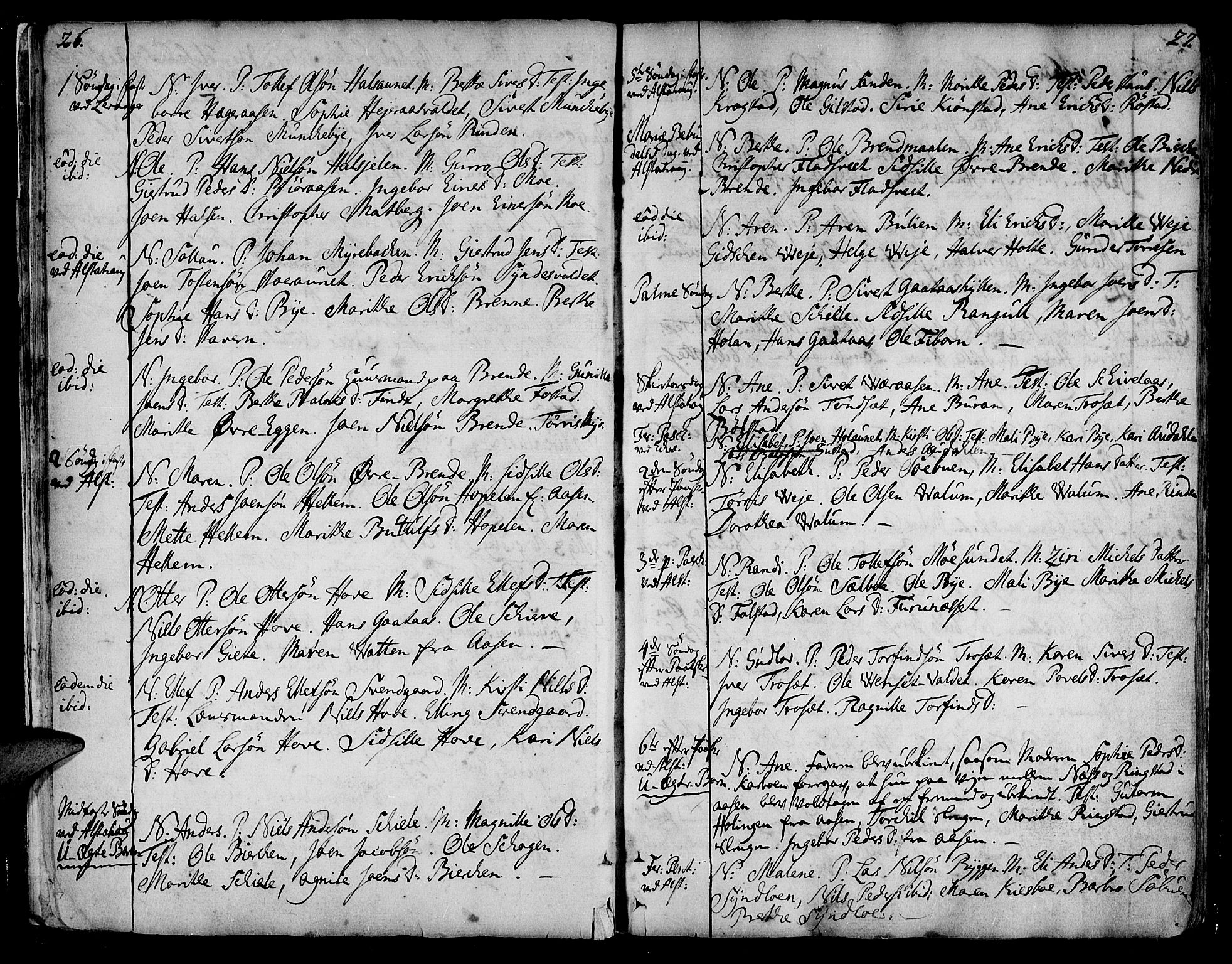 Ministerialprotokoller, klokkerbøker og fødselsregistre - Nord-Trøndelag, SAT/A-1458/717/L0141: Parish register (official) no. 717A01, 1747-1803, p. 26-27