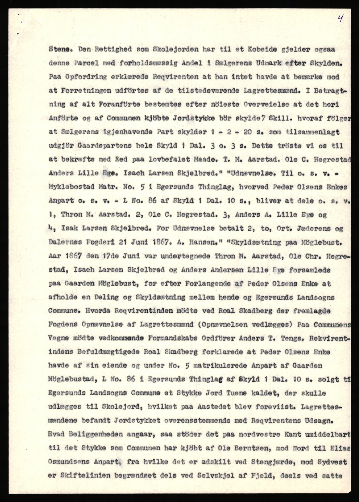 Statsarkivet i Stavanger, AV/SAST-A-101971/03/Y/Yj/L0060: Avskrifter sortert etter gårdsnavn: Mydland indre - Mæle øvre, 1750-1930, p. 197