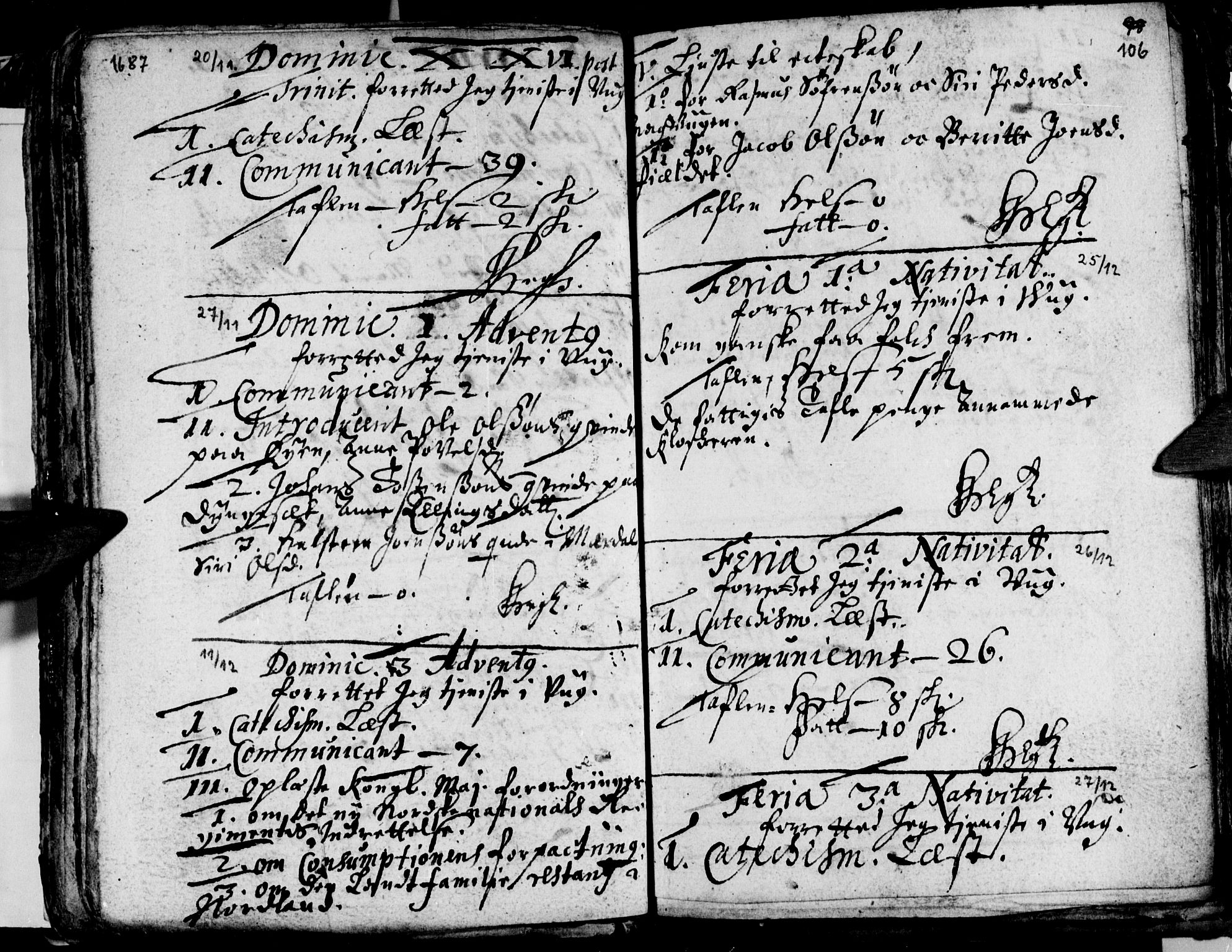 Ministerialprotokoller, klokkerbøker og fødselsregistre - Nordland, AV/SAT-A-1459/812/L0172: Parish register (official) no. 812A01, 1677-1718, p. 106