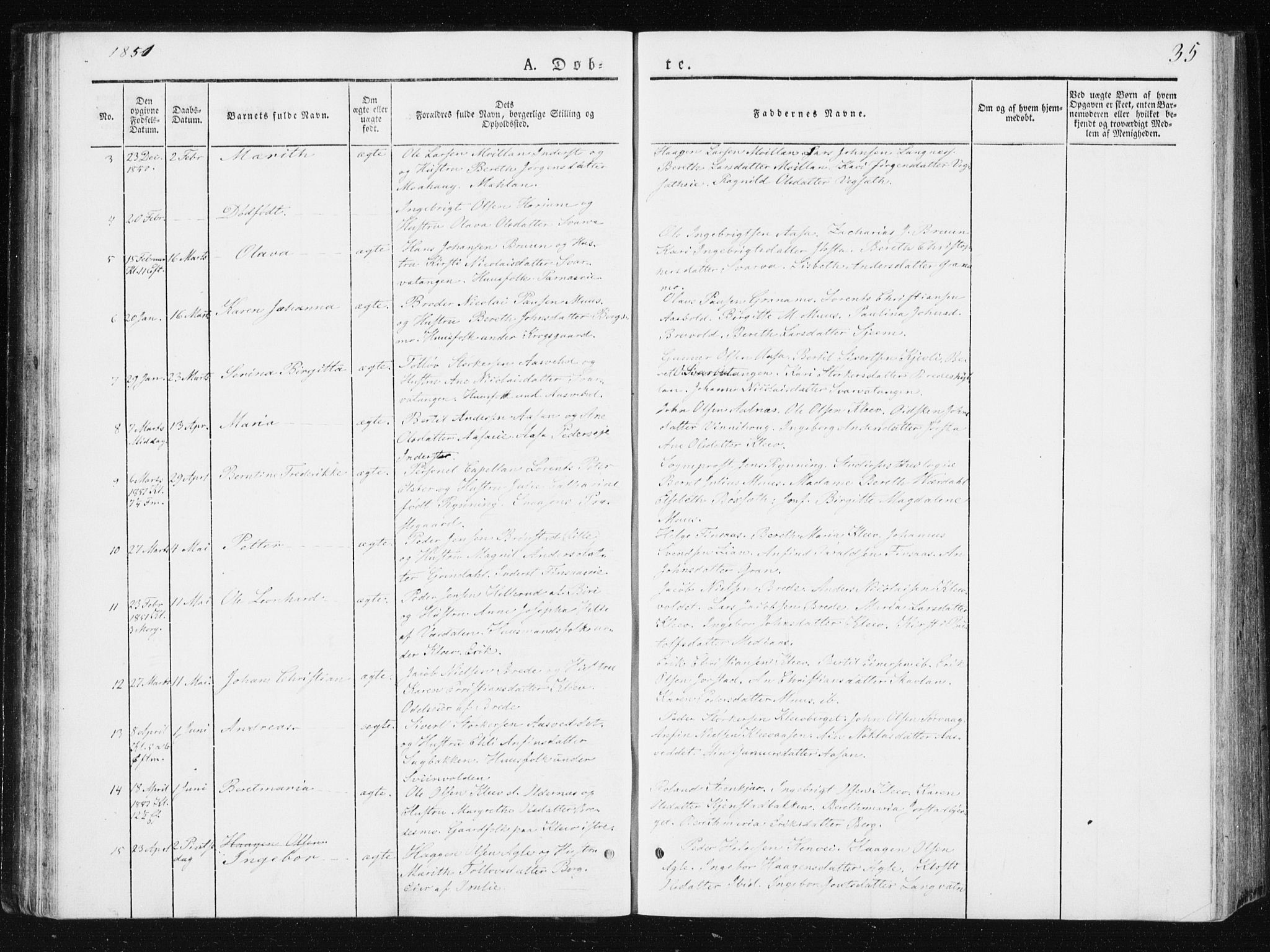 Ministerialprotokoller, klokkerbøker og fødselsregistre - Nord-Trøndelag, SAT/A-1458/749/L0470: Parish register (official) no. 749A04, 1834-1853, p. 35