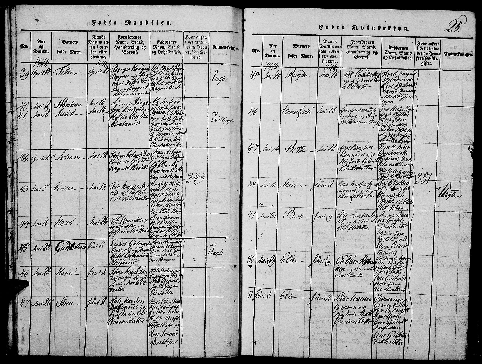 Strøm-Odalen prestekontor, AV/SAH-PREST-028/H/Ha/Hab/L0001: Parish register (copy) no. 1, 1813-1825, p. 25