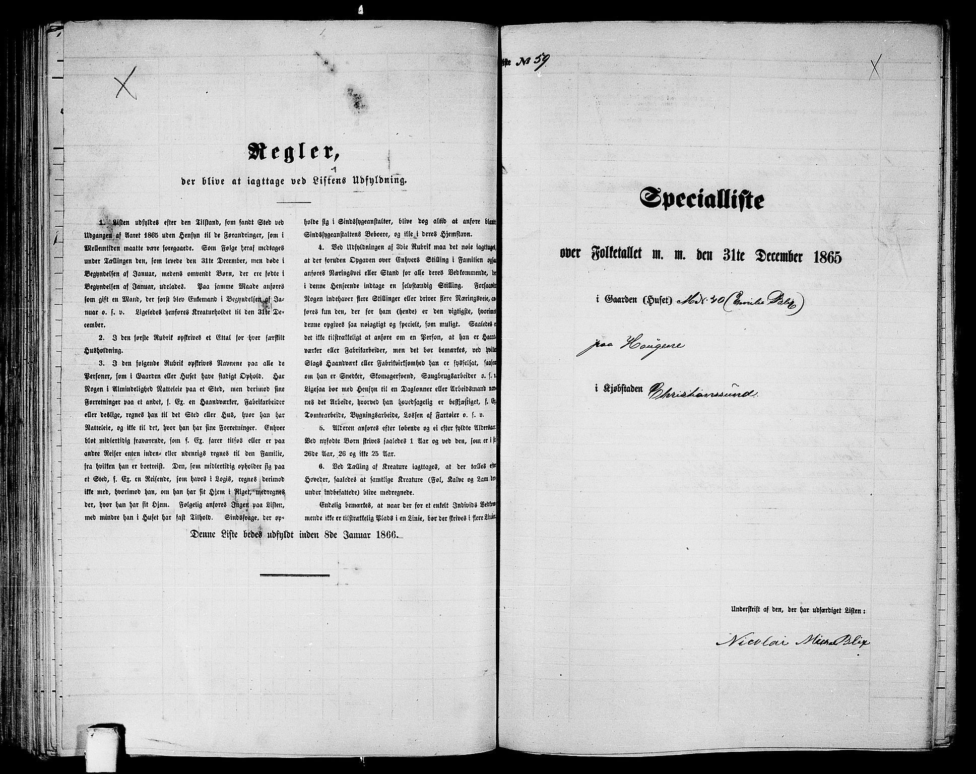 RA, 1865 census for Kristiansund/Kristiansund, 1865, p. 126