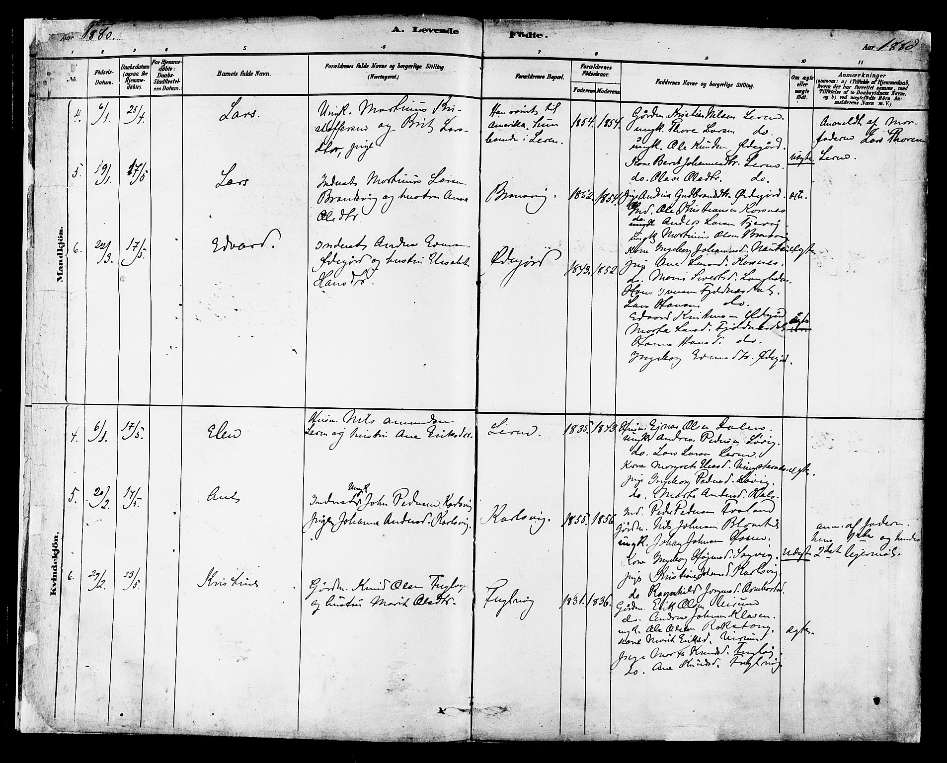 Ministerialprotokoller, klokkerbøker og fødselsregistre - Møre og Romsdal, AV/SAT-A-1454/577/L0896: Parish register (official) no. 577A03, 1880-1898, p. 3