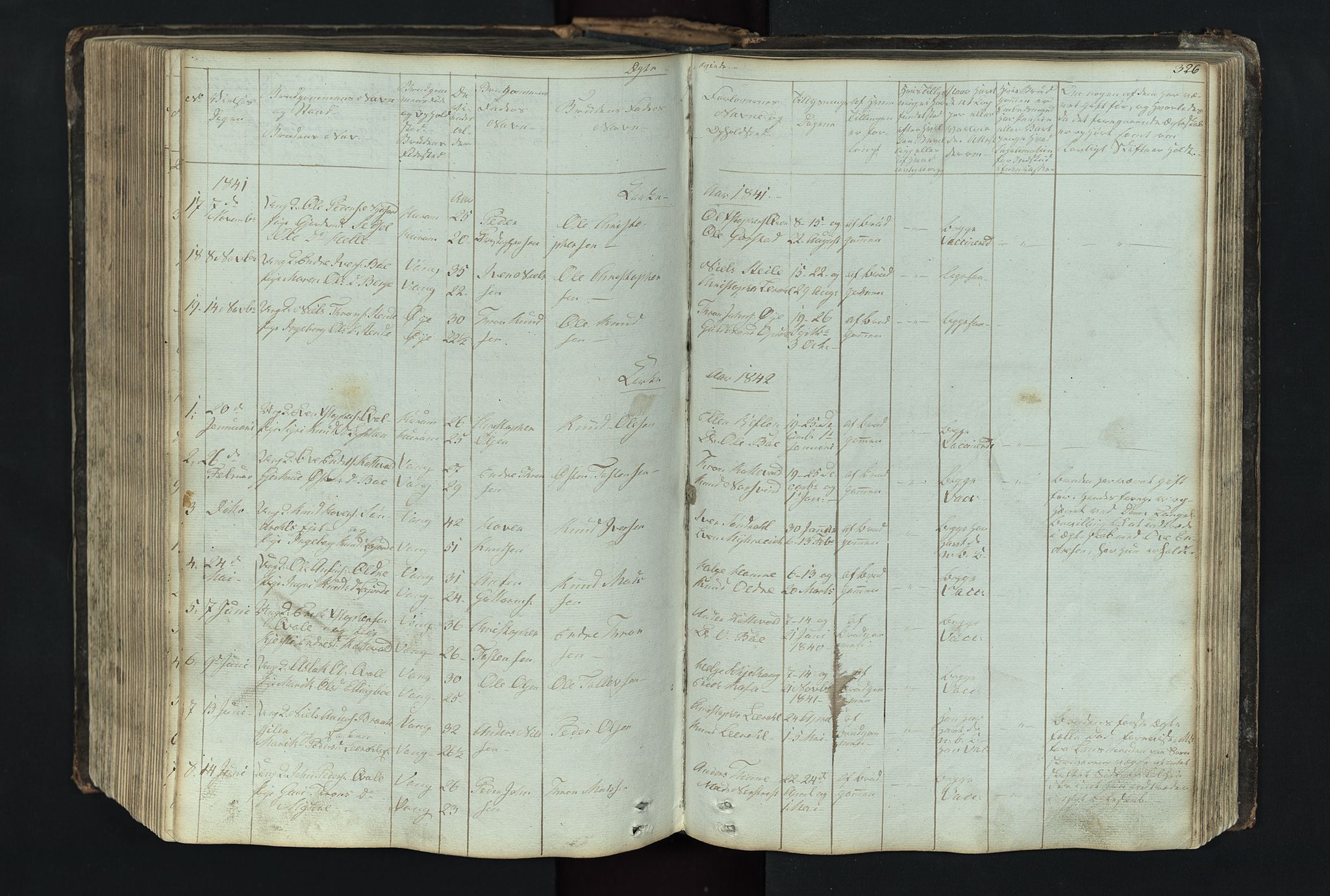 Vang prestekontor, Valdres, AV/SAH-PREST-140/H/Hb/L0004: Parish register (copy) no. 4, 1835-1892, p. 326