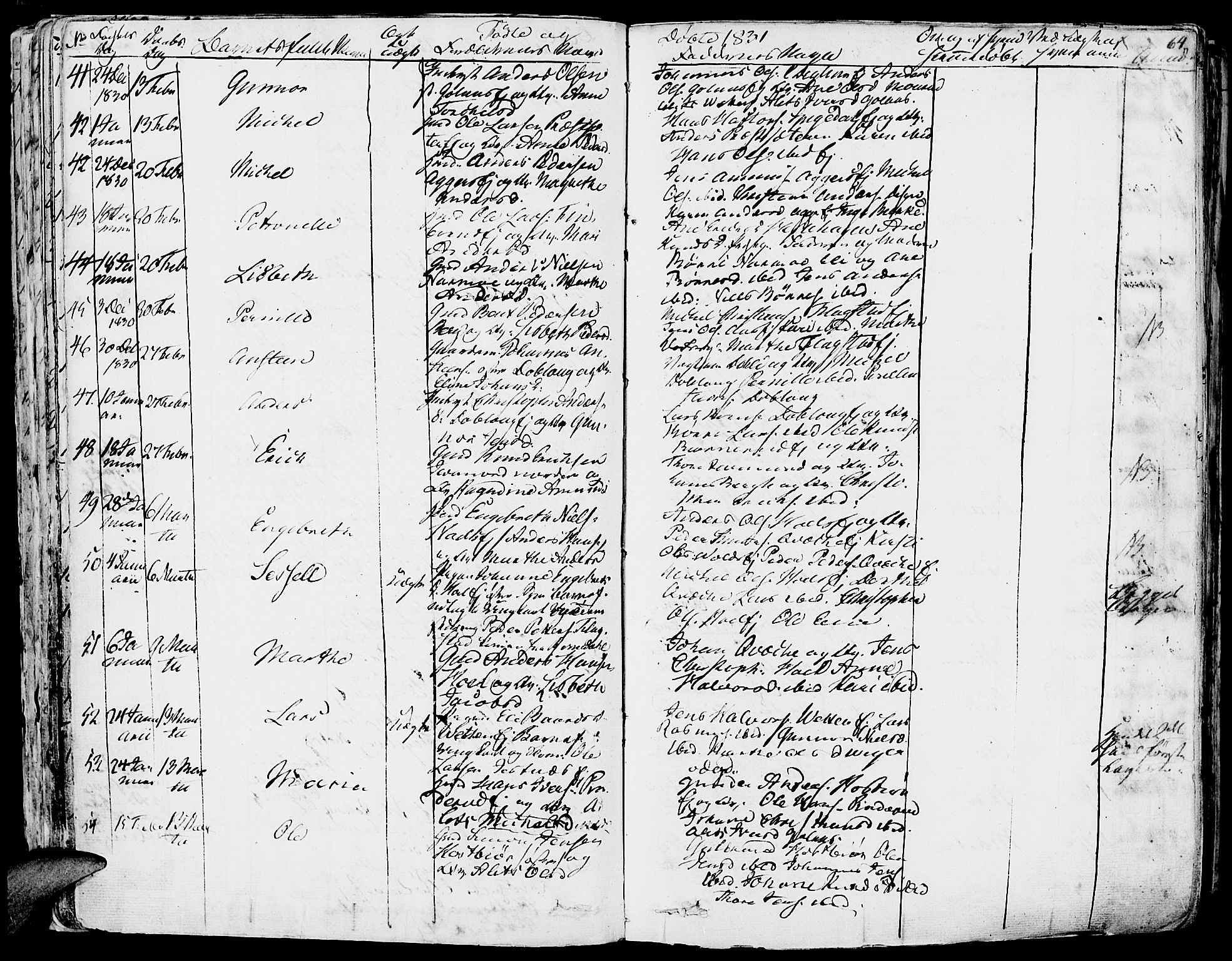 Vang prestekontor, Hedmark, AV/SAH-PREST-008/H/Ha/Haa/L0009: Parish register (official) no. 9, 1826-1841, p. 64