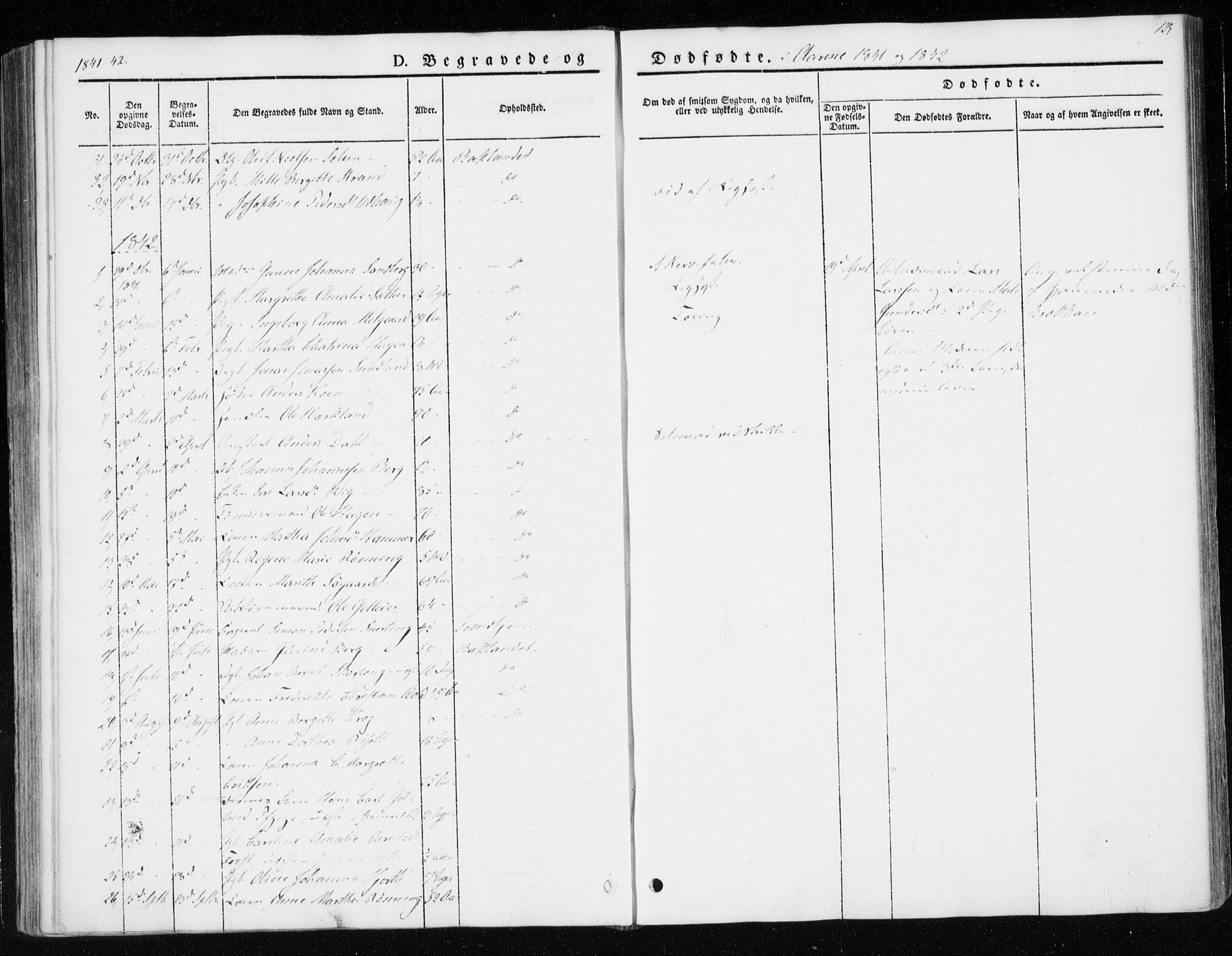 Ministerialprotokoller, klokkerbøker og fødselsregistre - Sør-Trøndelag, AV/SAT-A-1456/604/L0183: Parish register (official) no. 604A04, 1841-1850, p. 123