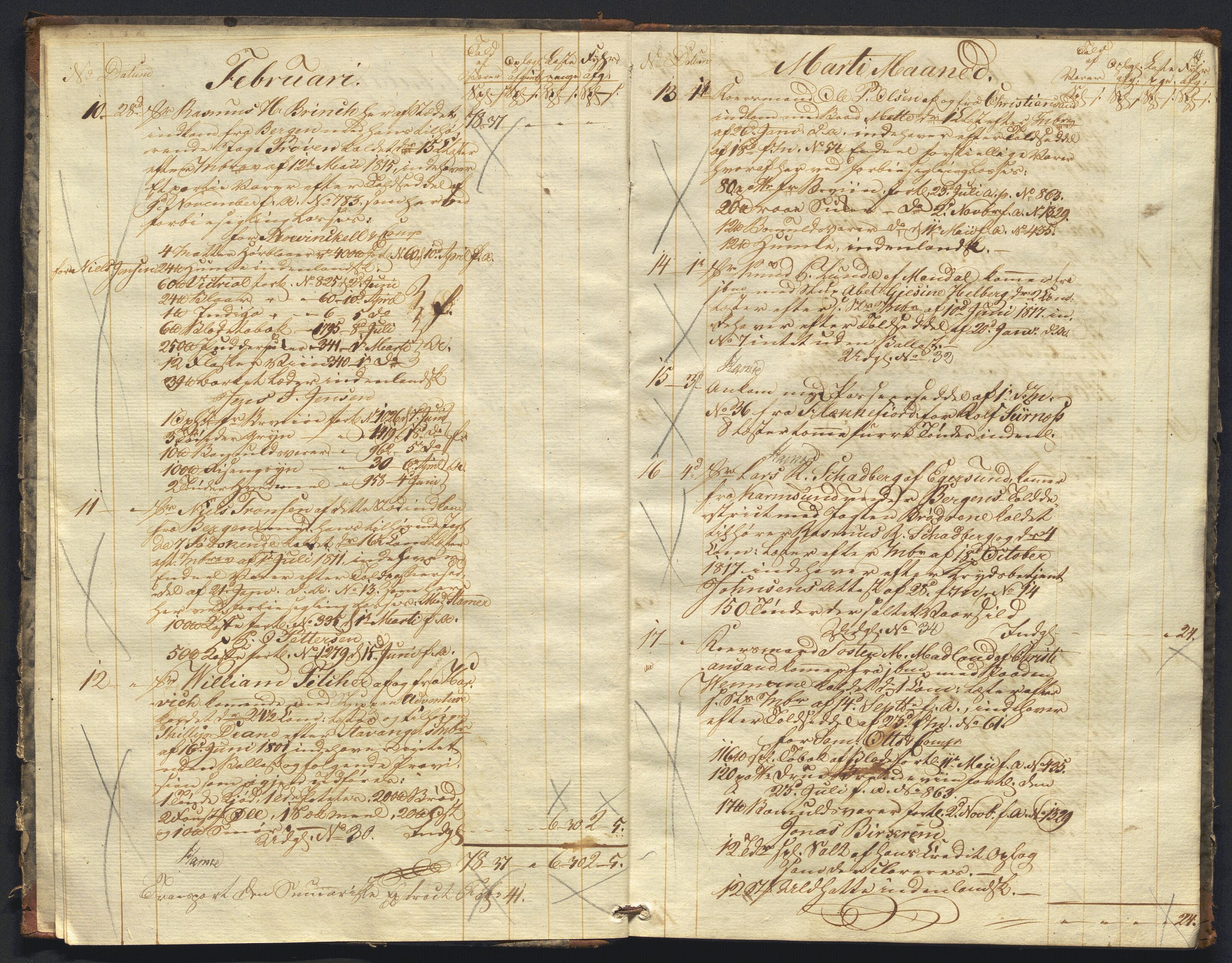 Revisjonsdepartementet, 2. revisjonskontor, AV/RA-S-1115/E/E010/L0060: Egersund: Tollbok, 1820, p. 3b-4a