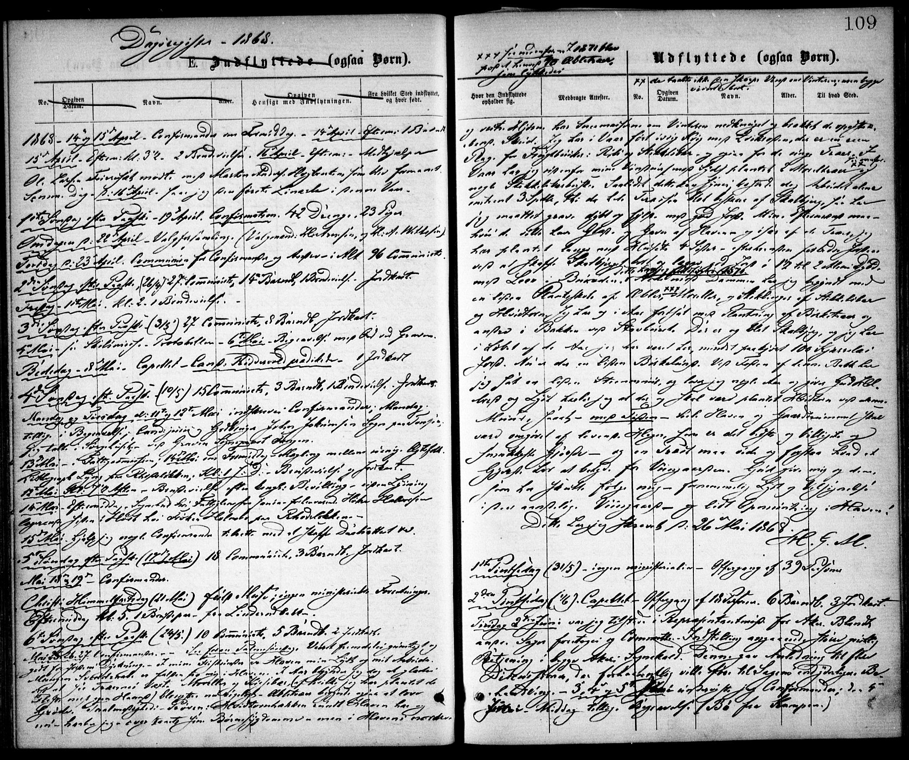 Østre Aker prestekontor Kirkebøker, SAO/A-10840/F/Fa/L0002: Parish register (official) no. I 2, 1861-1878, p. 109